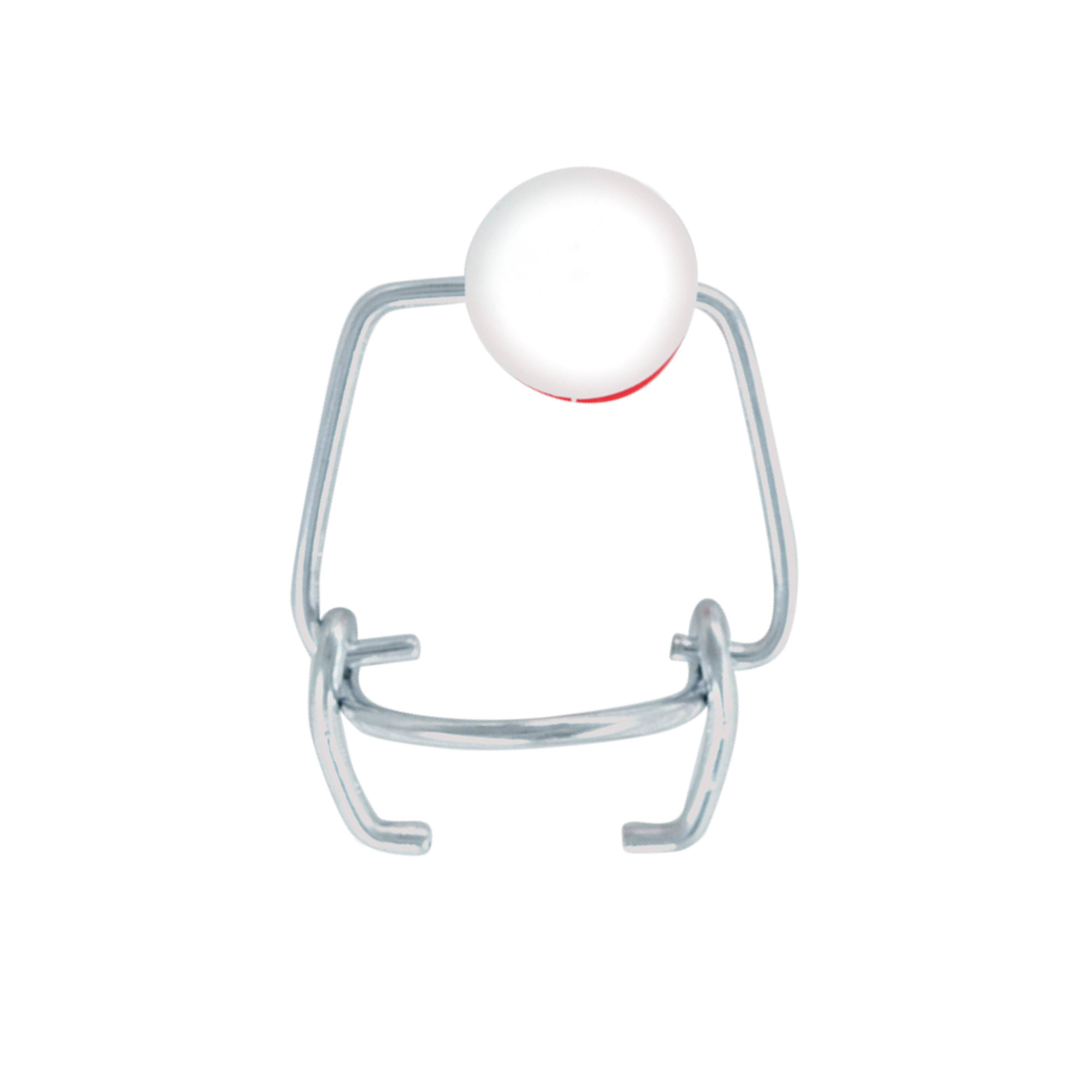 Mini kopča za glačalo, plastika, crveno-bijela Mini kopča za glačalo, plastika, crveno-bijela