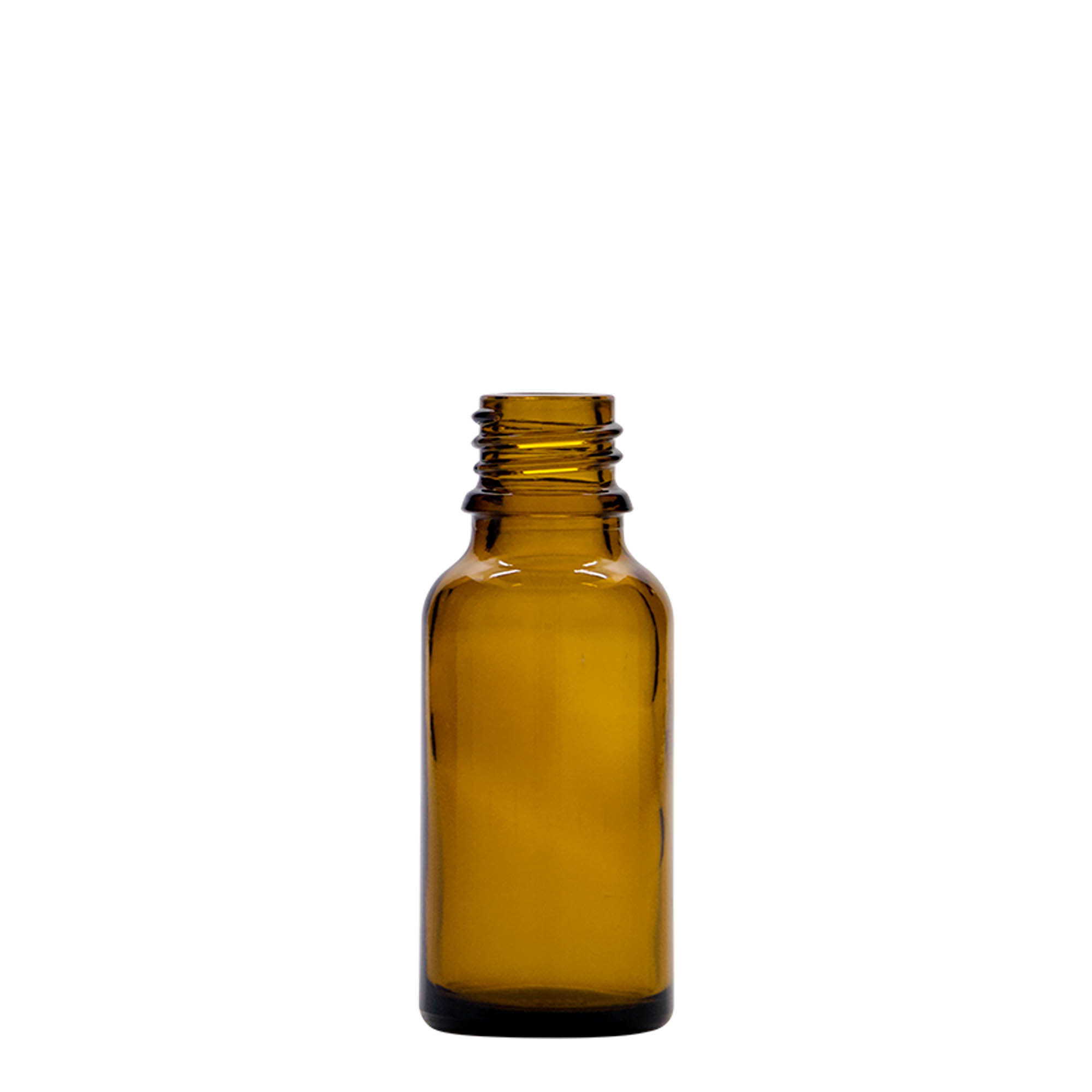 20 ml bočica s pipetom za medicinu, staklena, smeđa, grlo: DIN 18
