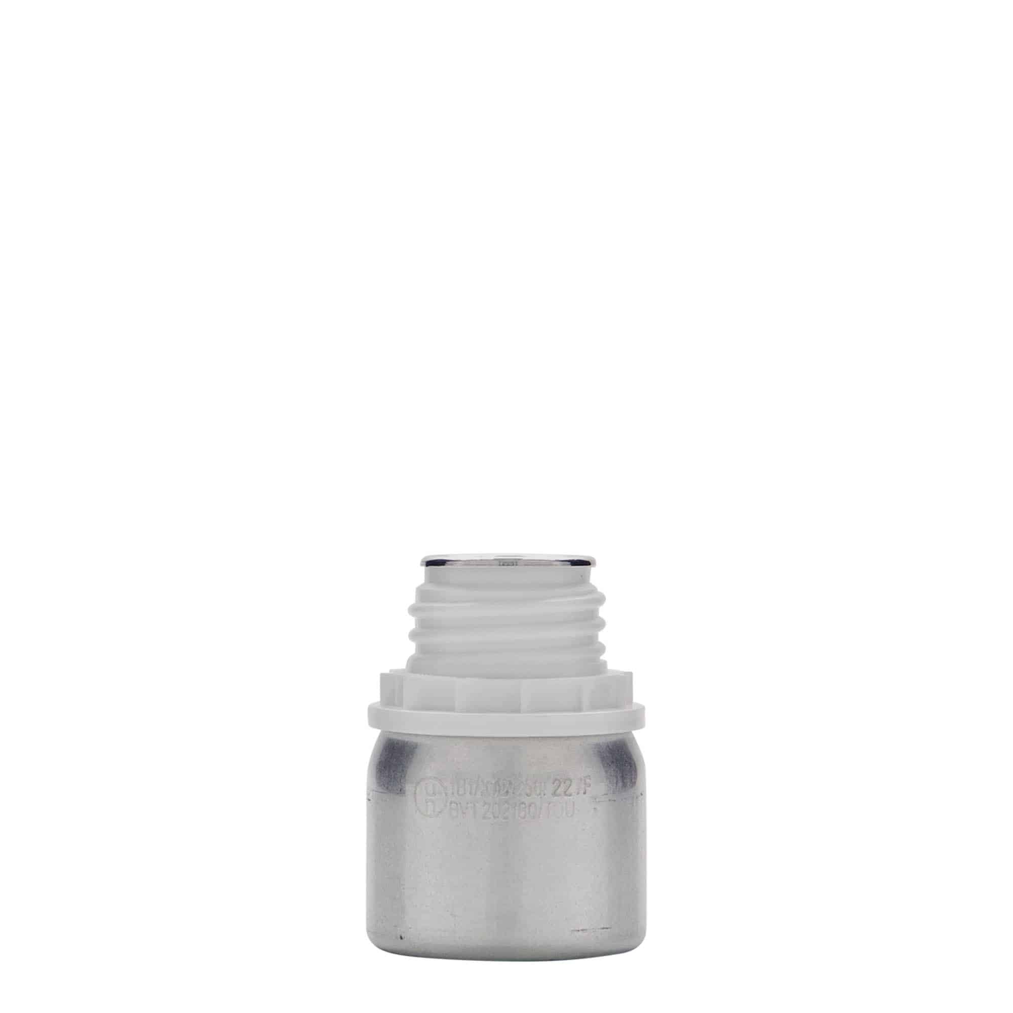 Aluminijumska flaša 50 ml, metal, srebrna, otvor: DIN 32