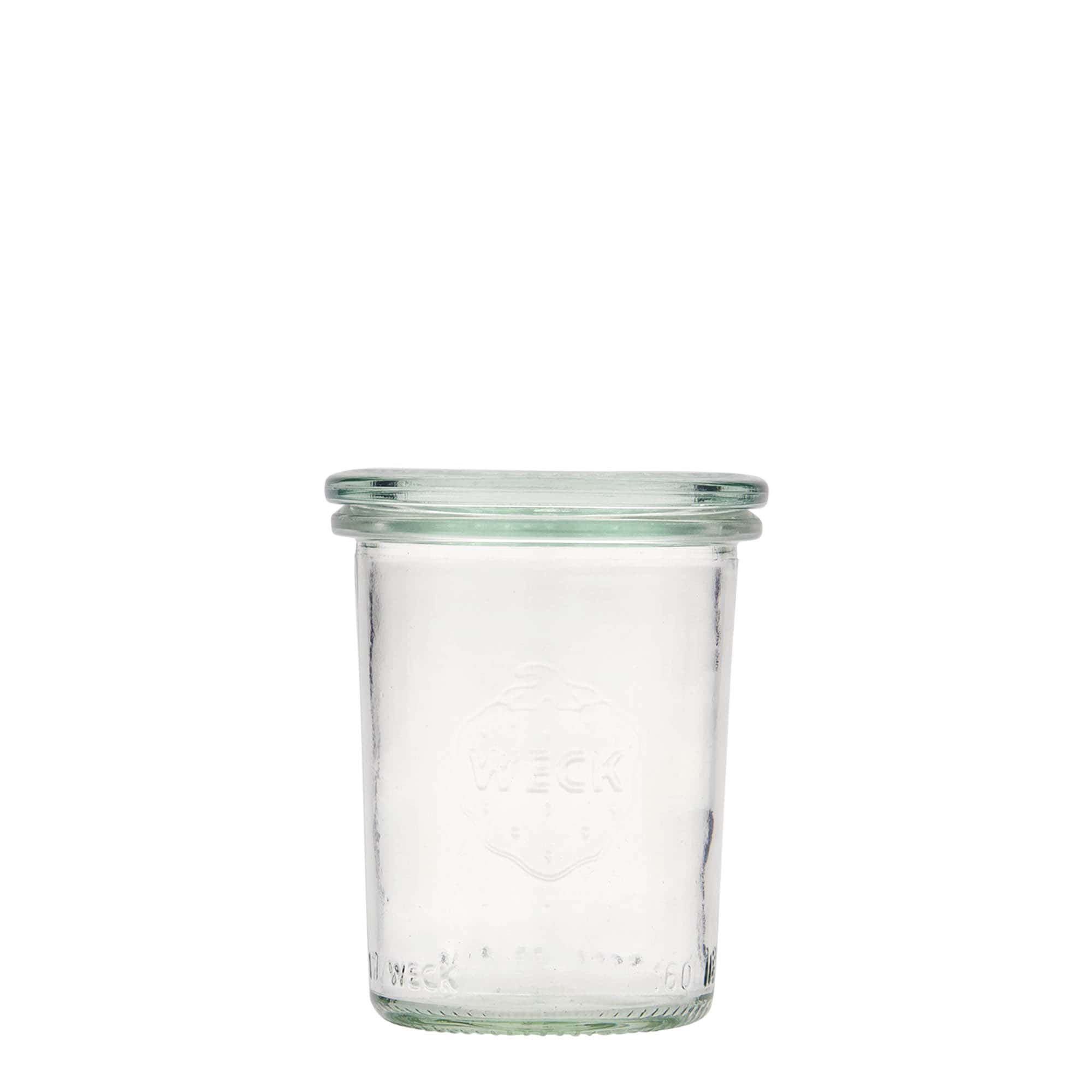160 ml WECK-staklena tegla za okretanje, otvor: okrugli rub