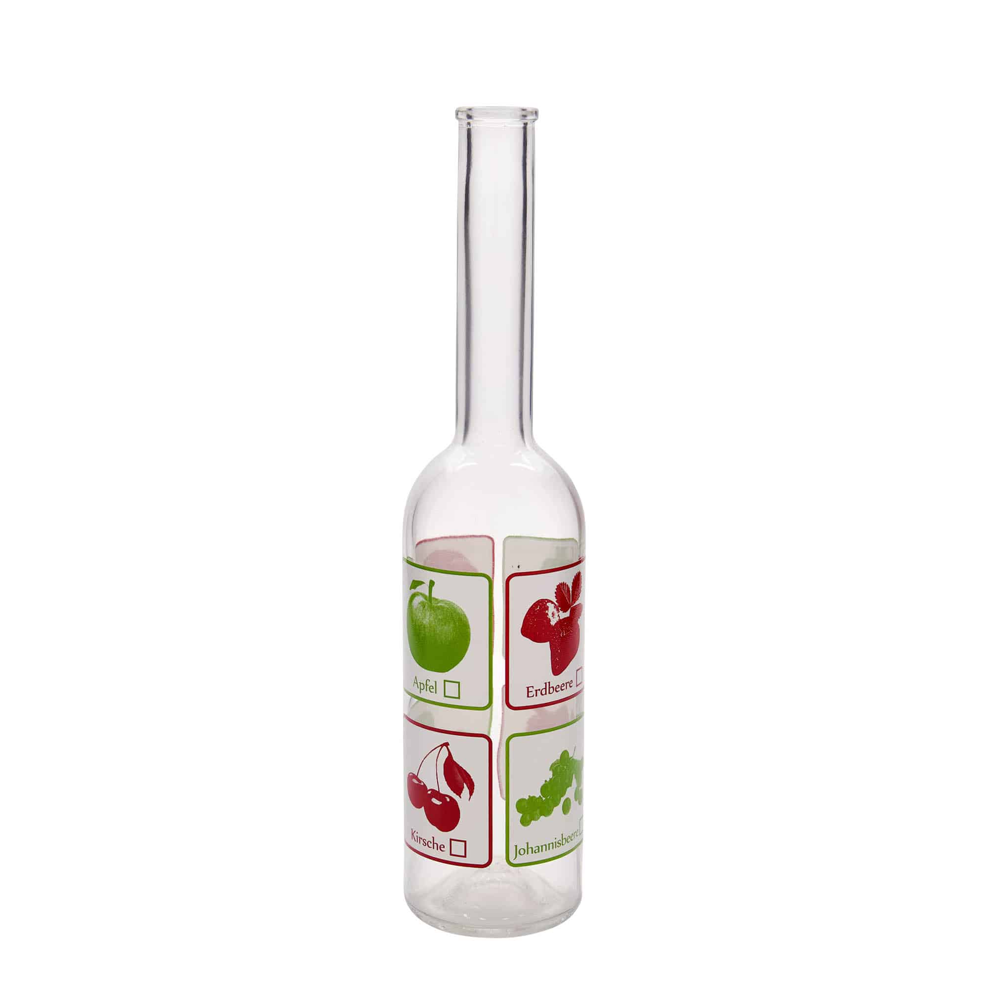 Staklena flaša 500 ml 'Opera', motiv: Voće, otvor: Pluto Staklena flaša 500 ml 'Opera', motiv: Voće, otvor: Pluto