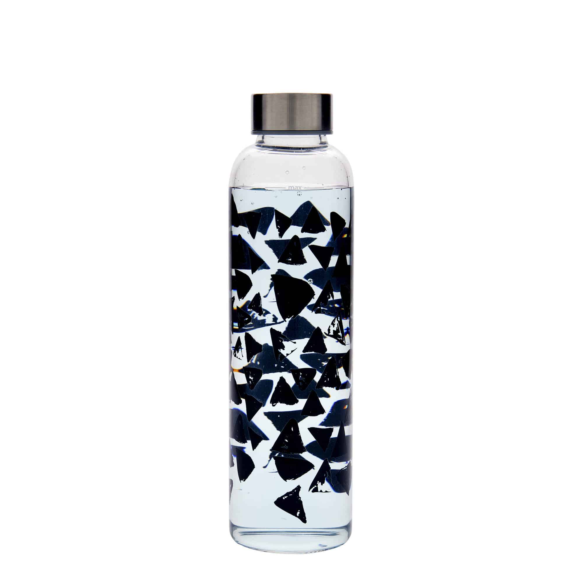 500 ml boca za piće „Perseus - Crni trouglovi“, otvor: navojni zatvarač