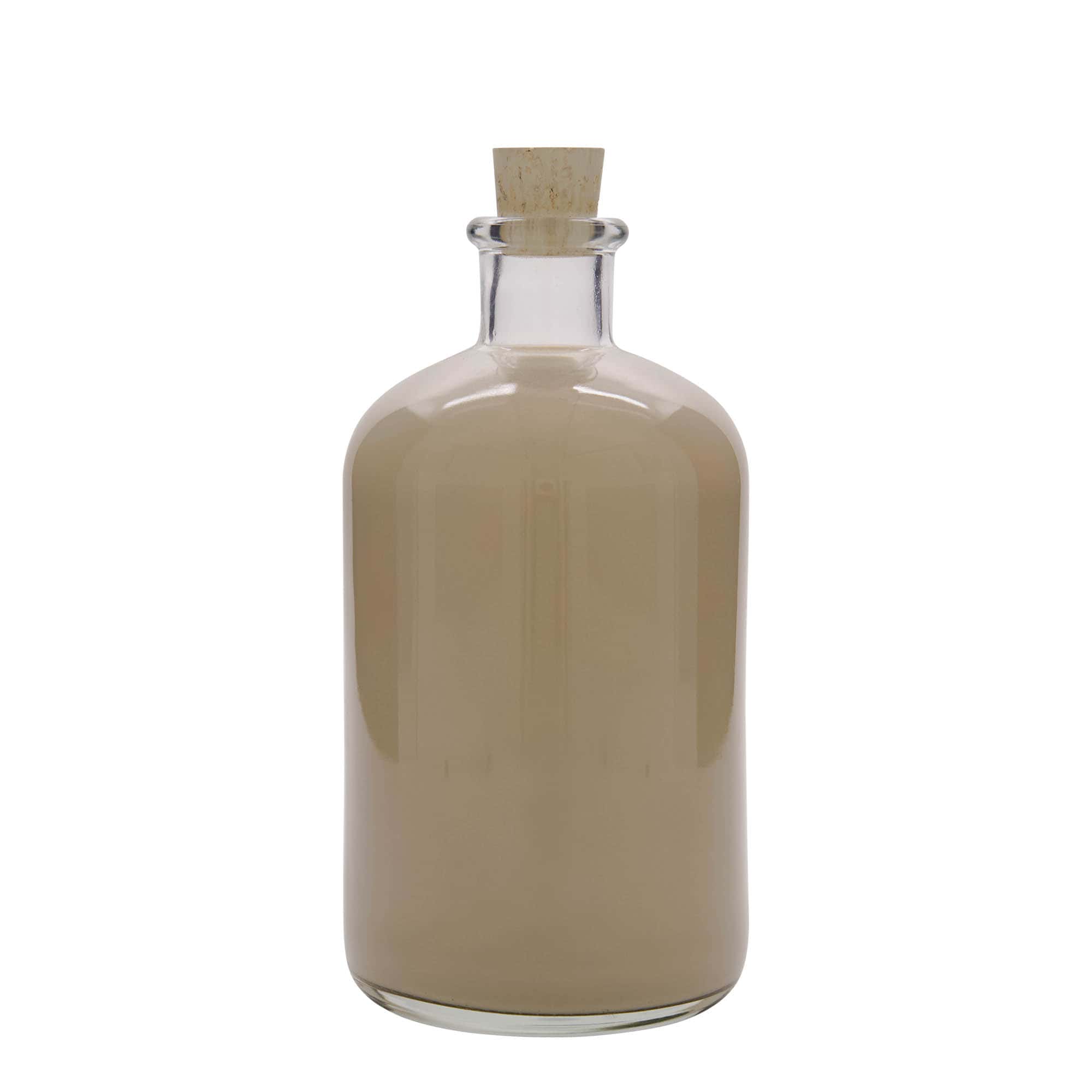 Staklena apotekarska flaša 1.000 ml, otvor: Pluto