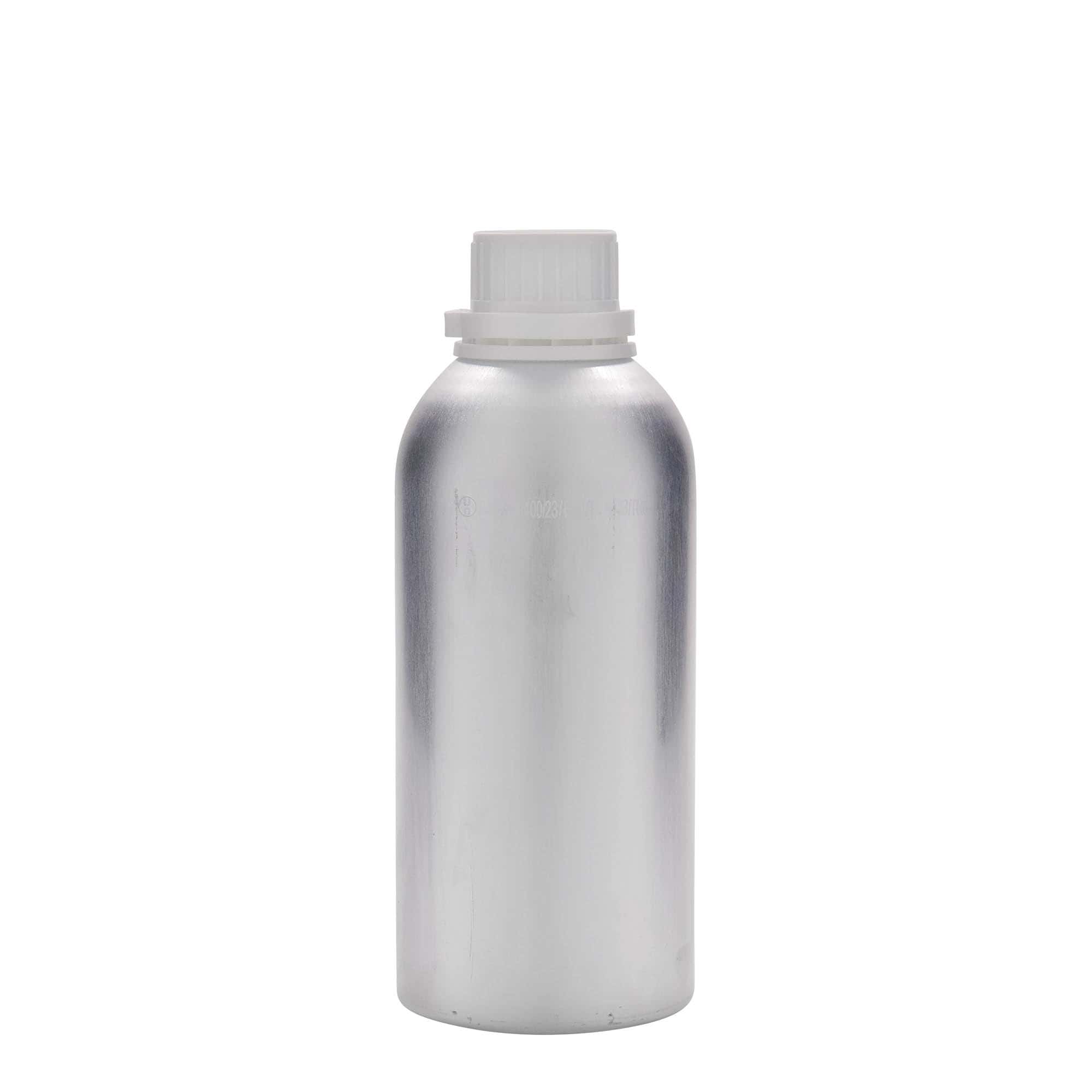 625 ml aluminijska boca, metal, srebrna, otvor: DIN 32