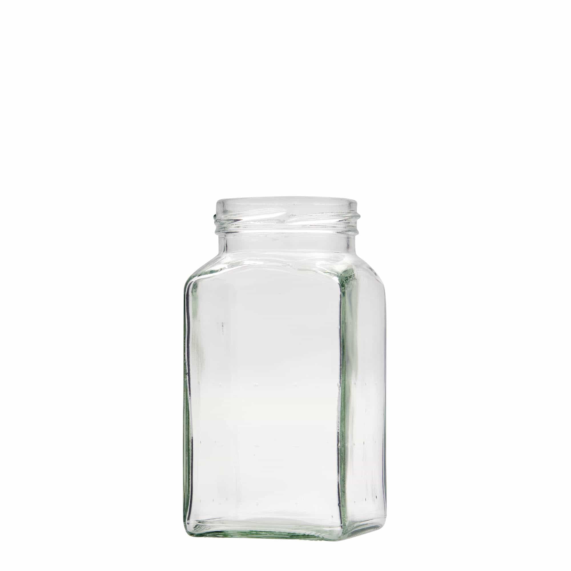 Četverougla staklenka 312 ml, otvor: Twist-Off (TO 58)