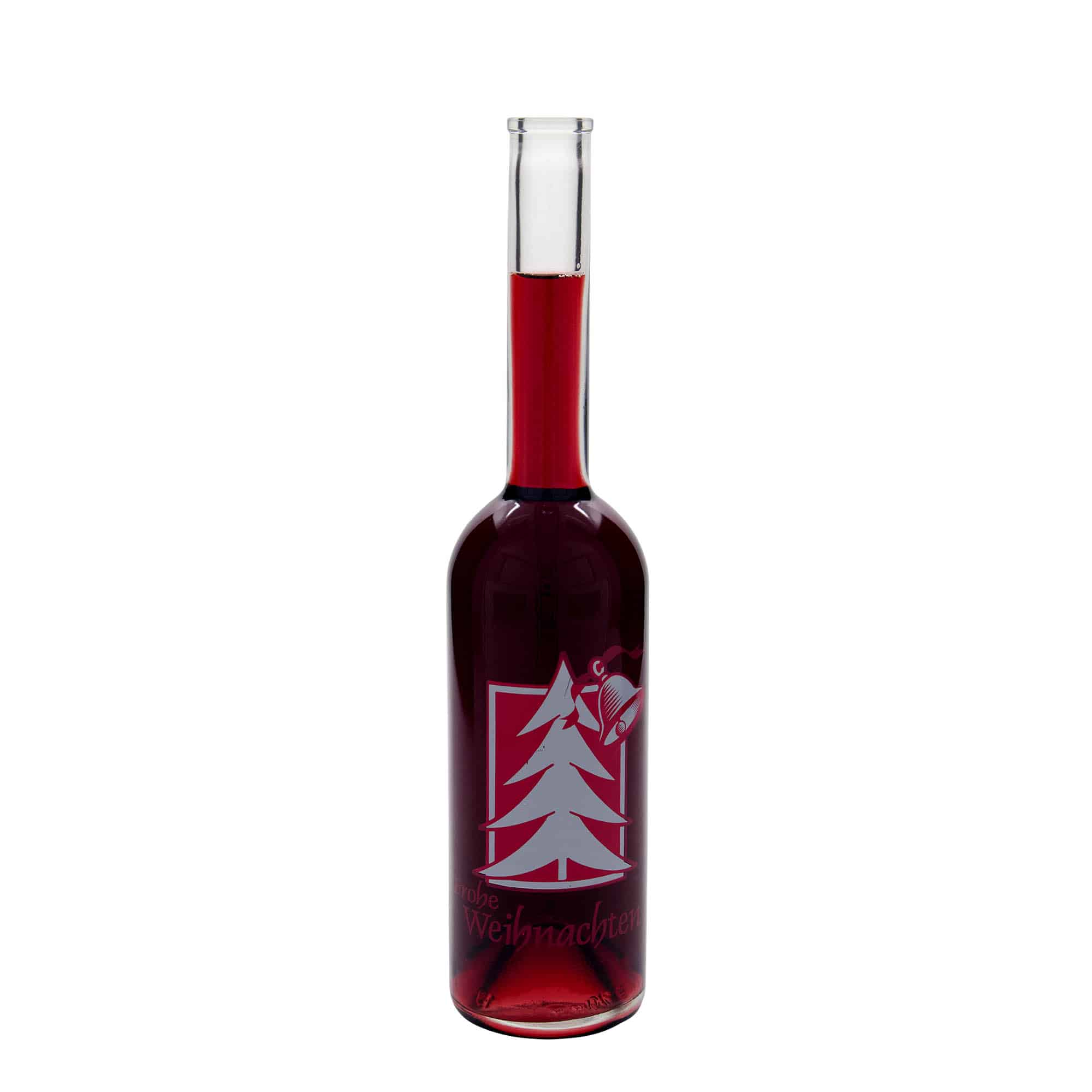 500 ml staklena boca 'Opera', motiv: Božićna čestitka, grlo: plutajući čep 500 ml staklena boca 'Opera', motiv: Božićna čestitka, grlo: plutajući čep