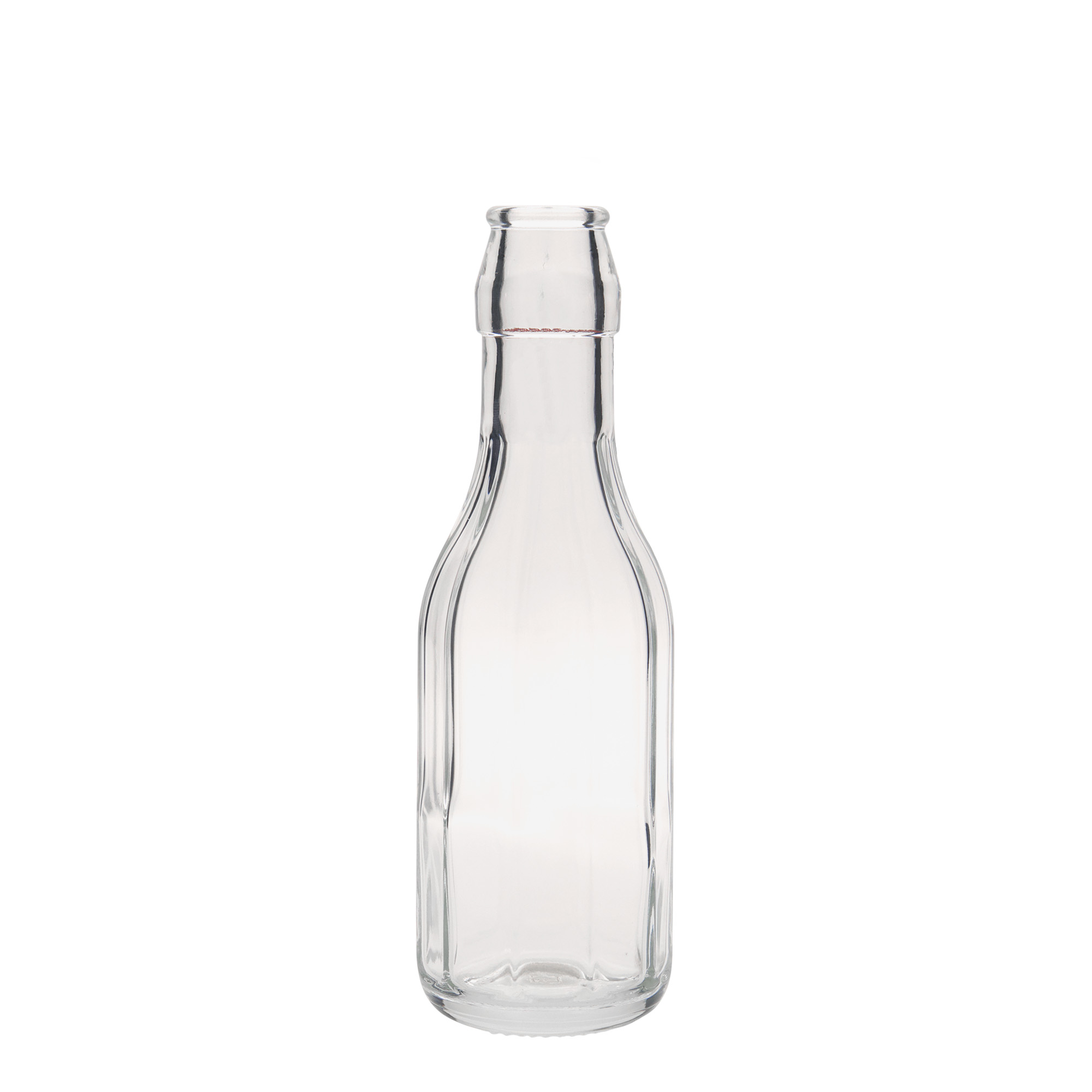 250 ml staklena boca 'Bravo', desetostrana, grlo: kopča za zatvaranje 250 ml staklena boca 'Bravo', desetostrana, grlo: kopča za zatvaranje