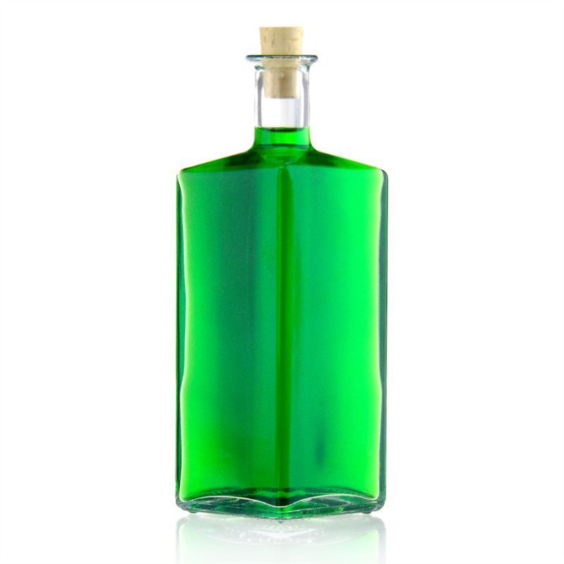 500 ml staklena boca 'Riva', romboidnog oblika, grlo: čep 500 ml staklena boca 'Riva', romboidnog oblika, grlo: čep