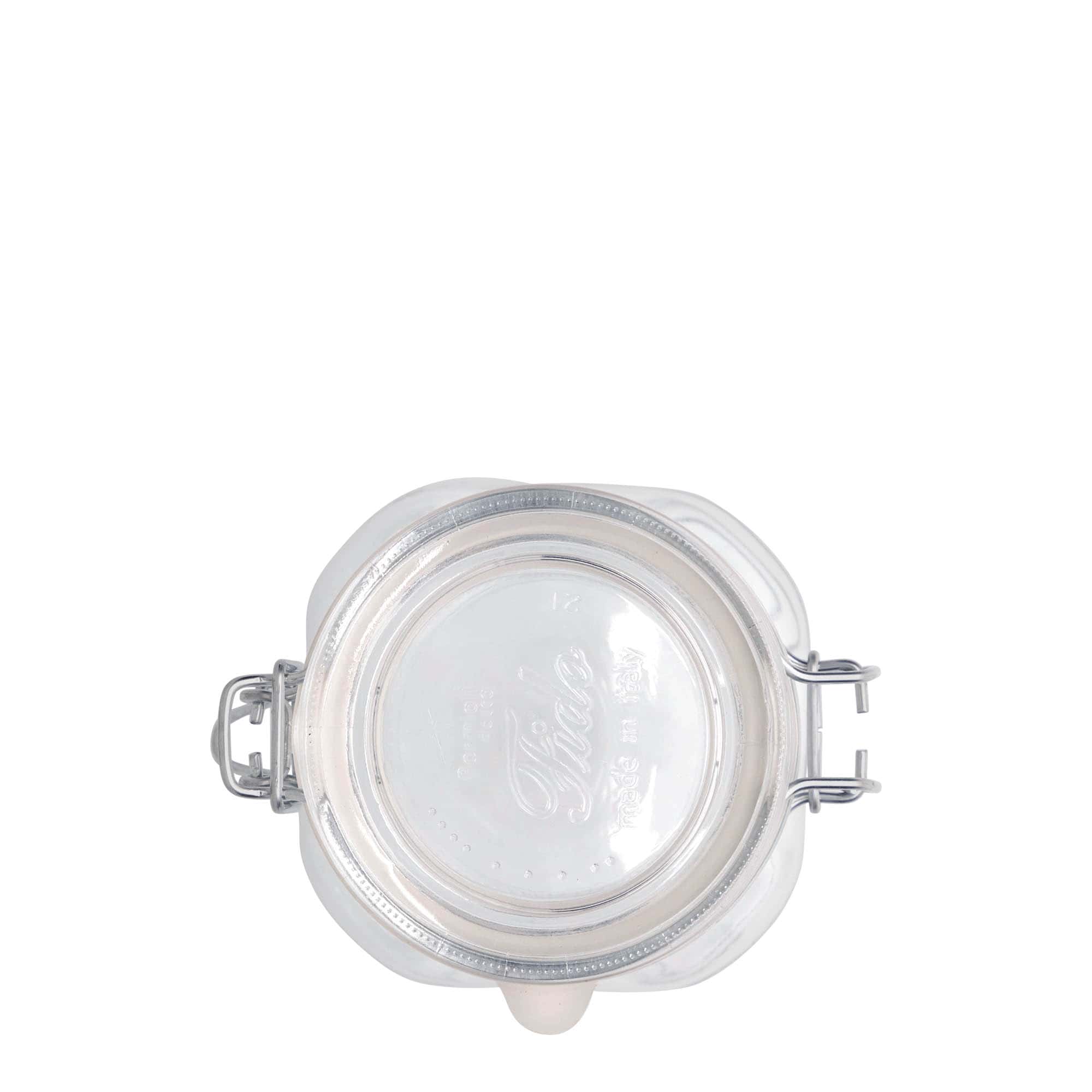 500 ml staklena tegla sa žičanim zatvaračem 'Fido', kvadratna, otvor: žični zatvarač