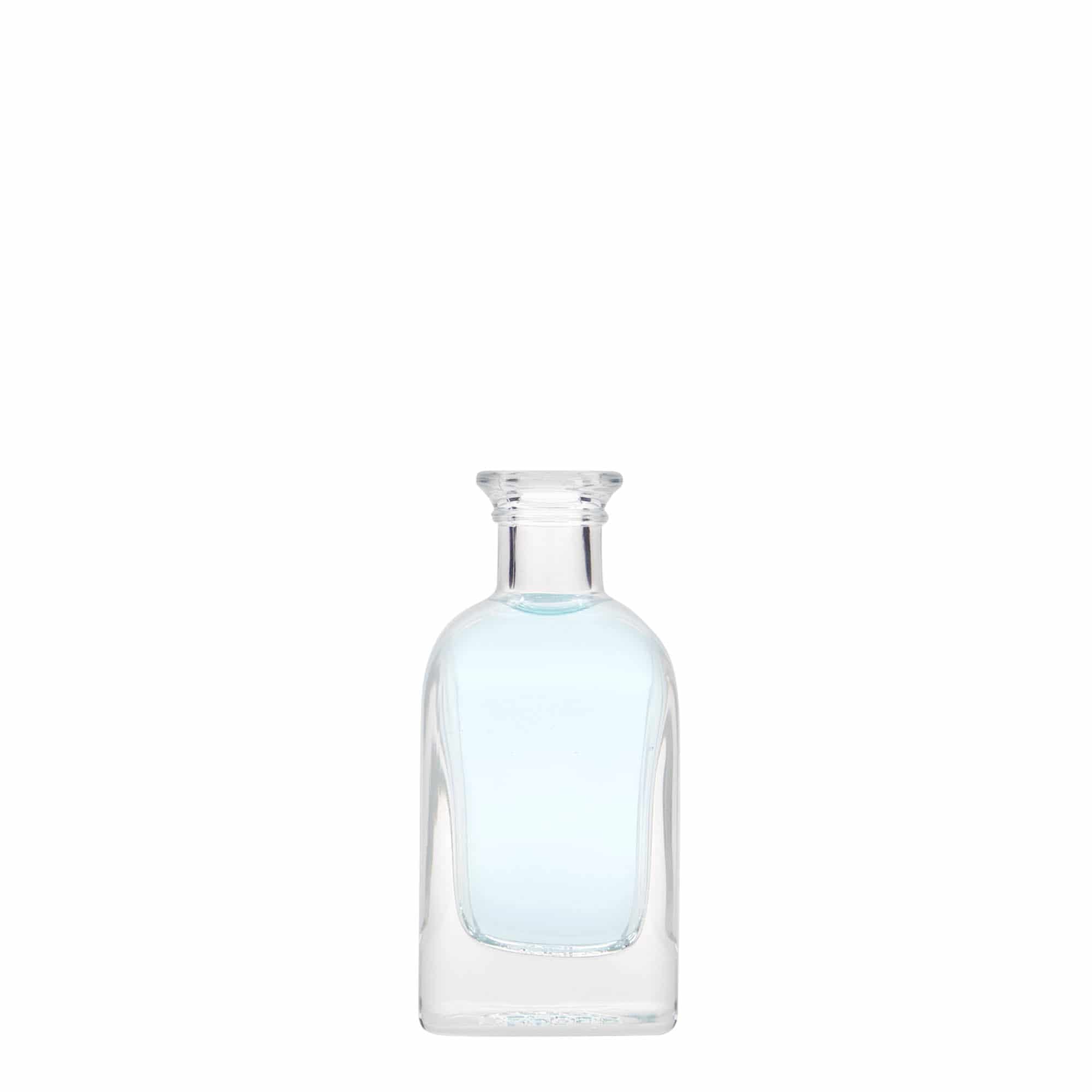 40 ml staklena boca Apotheker Carré, kvadratna, otvor: čep