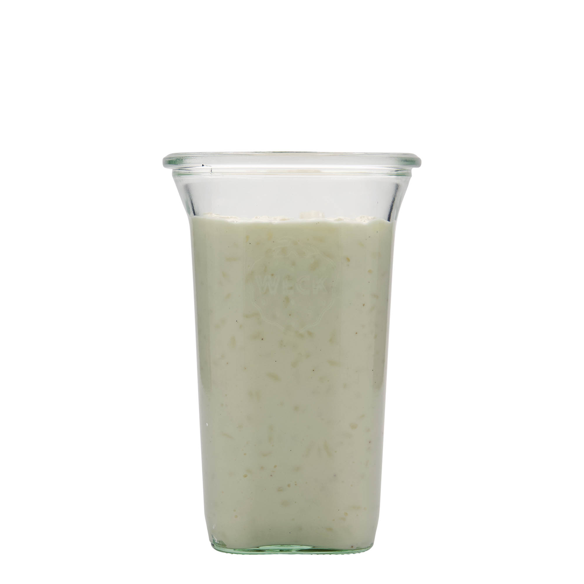 WECK kvadratna staklenka 795 ml, kvadratna, otvor: Okrugli rub