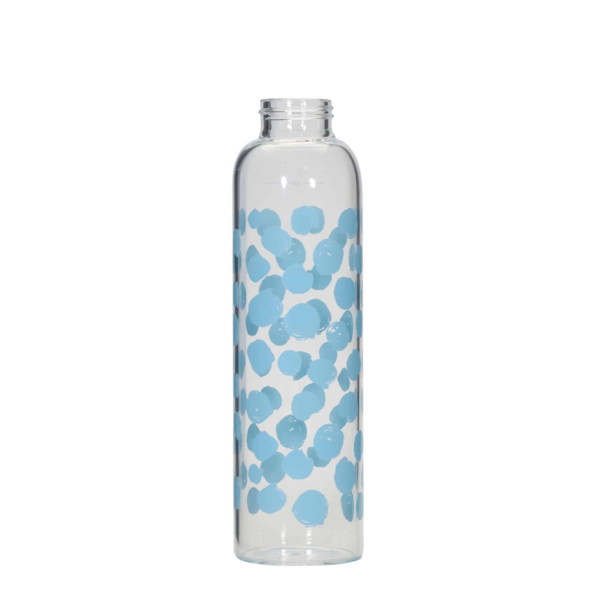 Flaša za piće 500 ml 'Perseus', motiv: Plave tačke, otvor: Navojni zatvarač