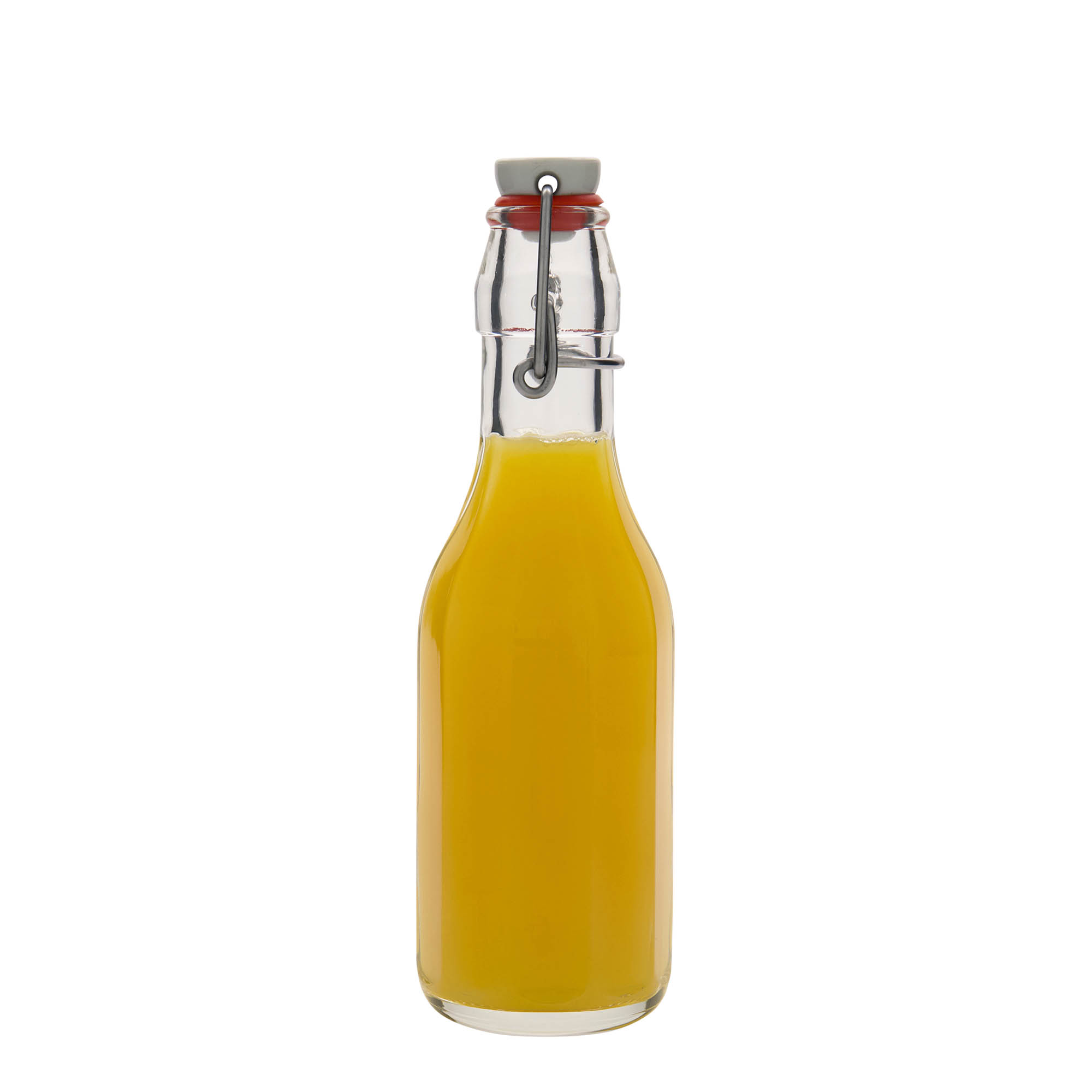 250 ml staklena boca 'Bravo', desetostrana, grlo: kopča za zatvaranje 250 ml staklena boca 'Bravo', desetostrana, grlo: kopča za zatvaranje