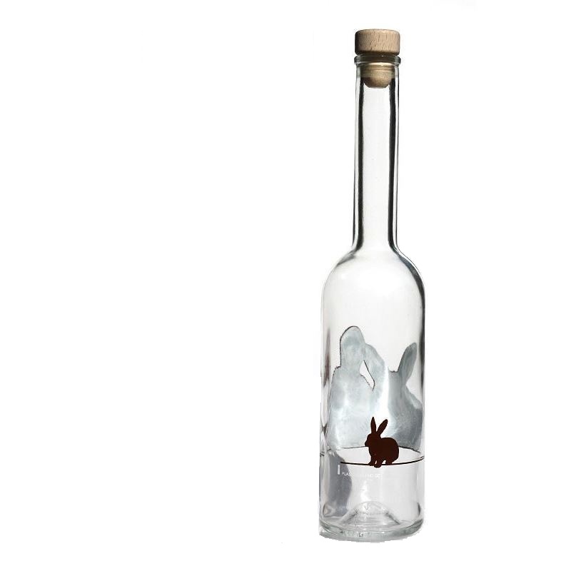 500 ml staklena boca 'Opera', motiv: zec, grlo: čep 500 ml staklena boca 'Opera', motiv: zec, grlo: čep