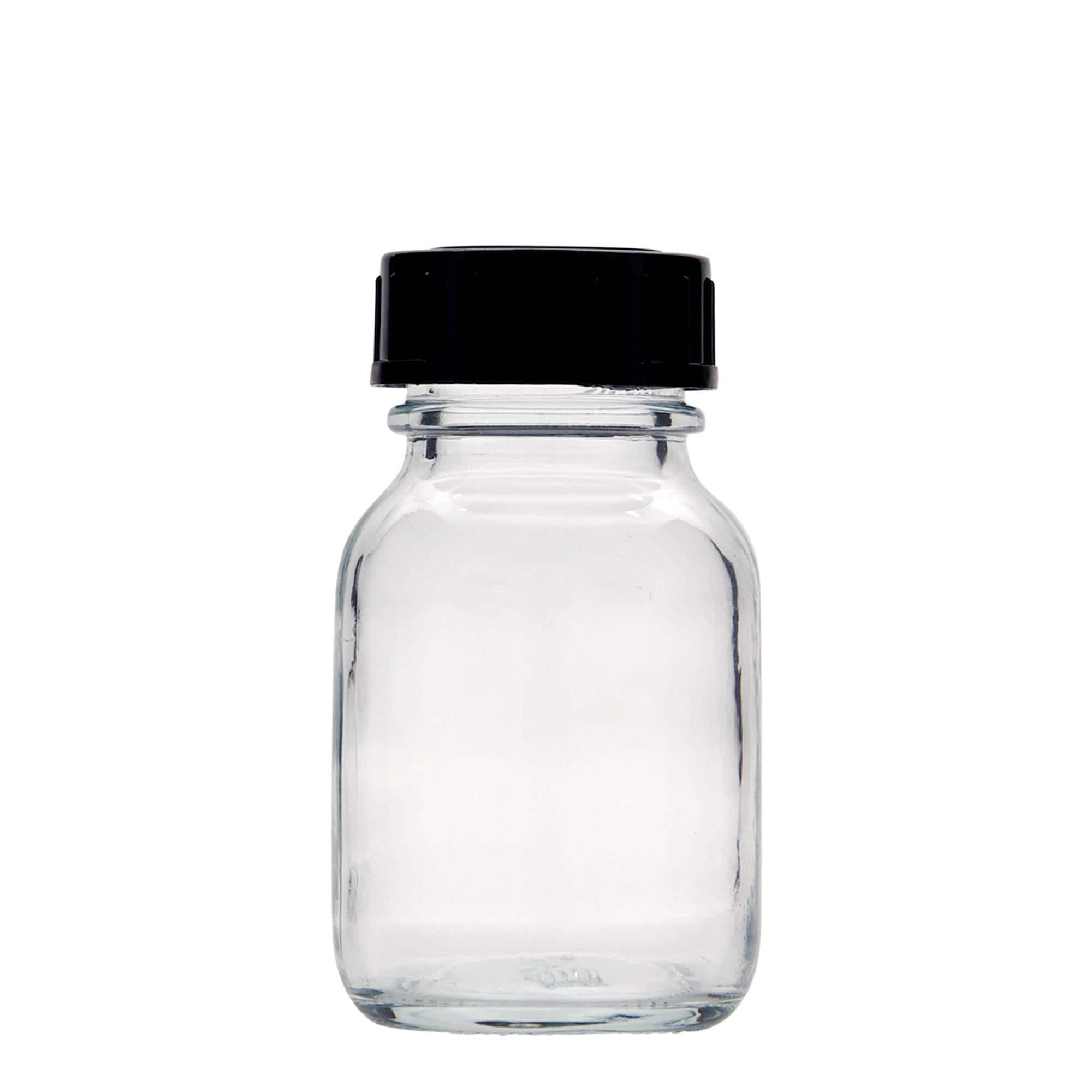 Staklenka sa širokim vratom 50 ml, otvor: DIN 32