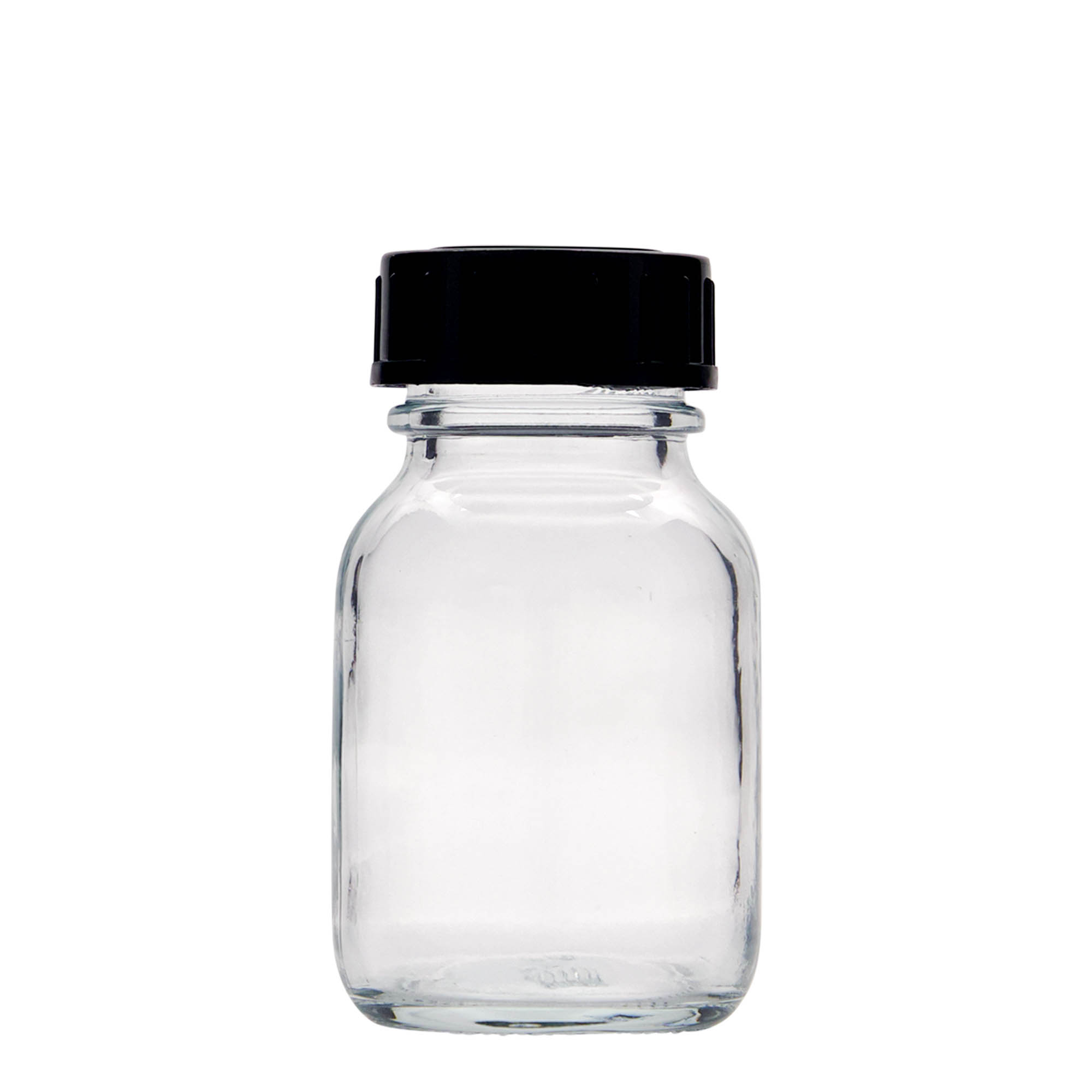 50 ml staklena boca širokog grla, otvor: DIN 32 50 ml staklena boca širokog grla, otvor: DIN 32