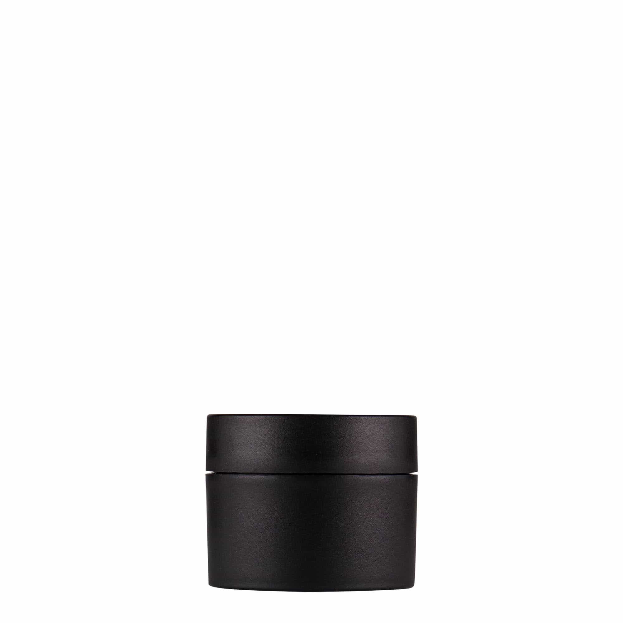 15 ml plastična posuda „Antonella“, PP, crna, otvor: navojni zatvarač
