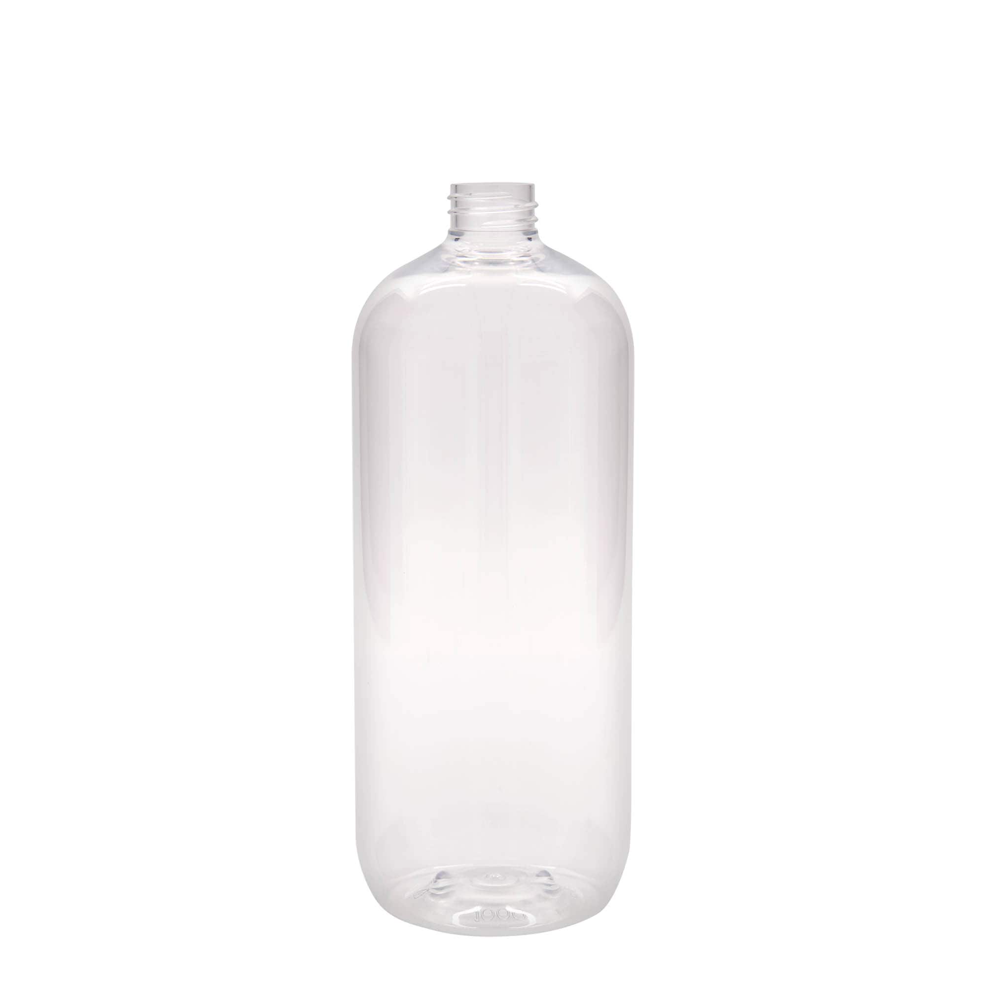 1.000 ml PET boca „Boston“, plastika, grlo: 28/410