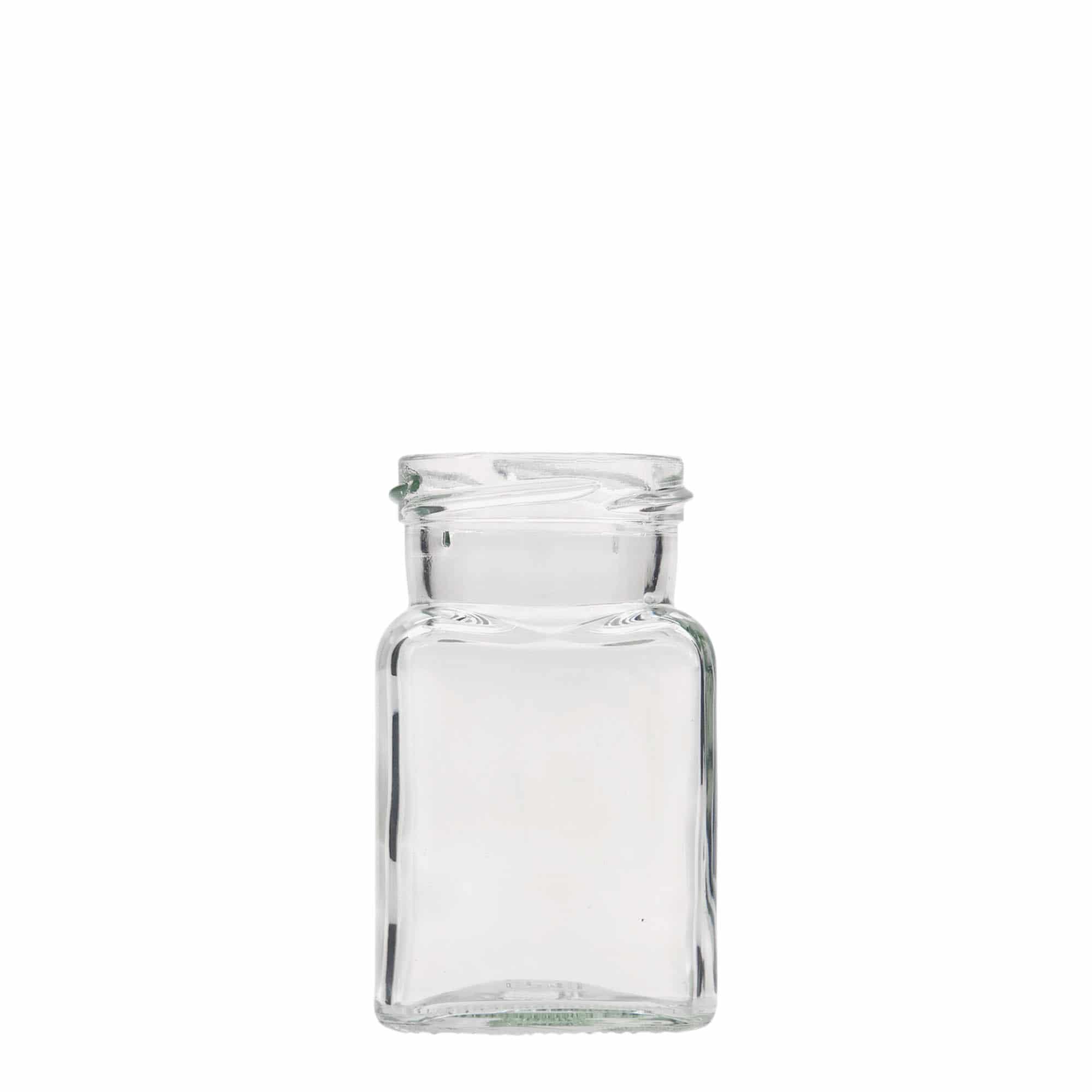 Četverougla staklenka 150 ml, otvor: Twist-Off (TO 53)