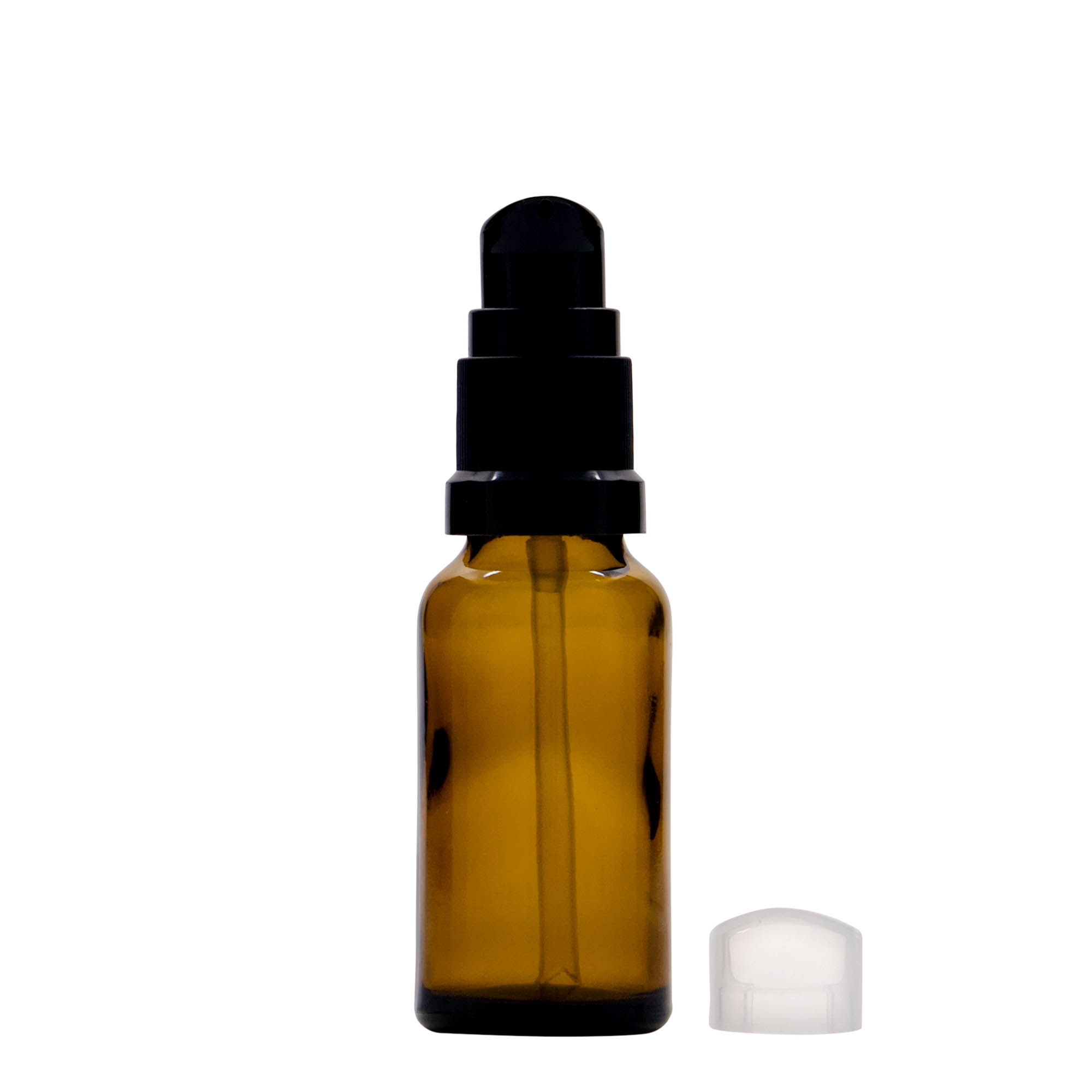 20 ml medicinska bočica sa pumpicom za losion, staklo, smeđa, grlo: DIN 18 20 ml medicinska bočica sa pumpicom za losion, staklo, smeđa, grlo: DIN 18