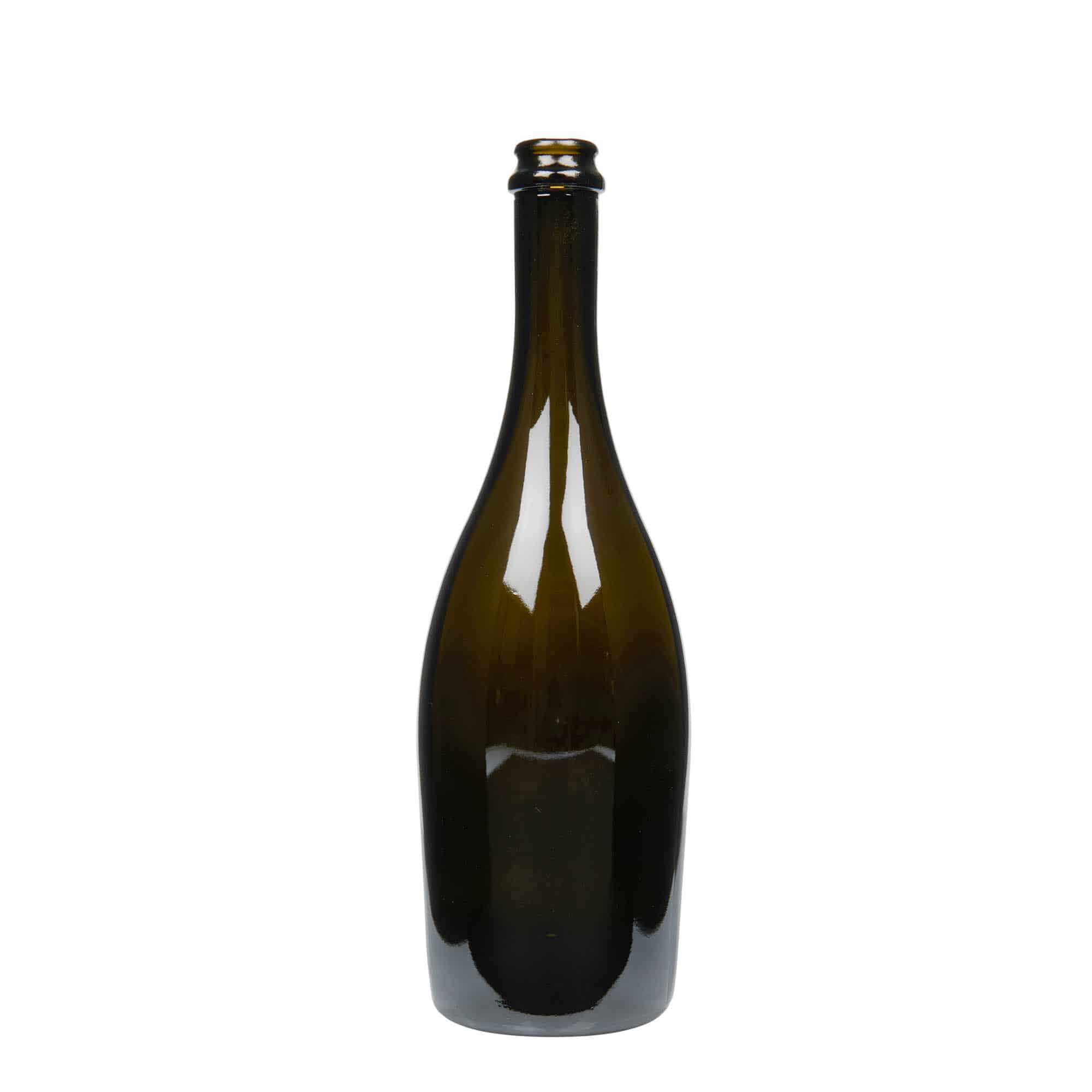 Flaša za pjenušac 750 ml 'Carmen', staklo, antikno zelena, otvor: Krunski čep Flaša za pjenušac 750 ml 'Carmen', staklo, antikno zelena, otvor: Krunski čep