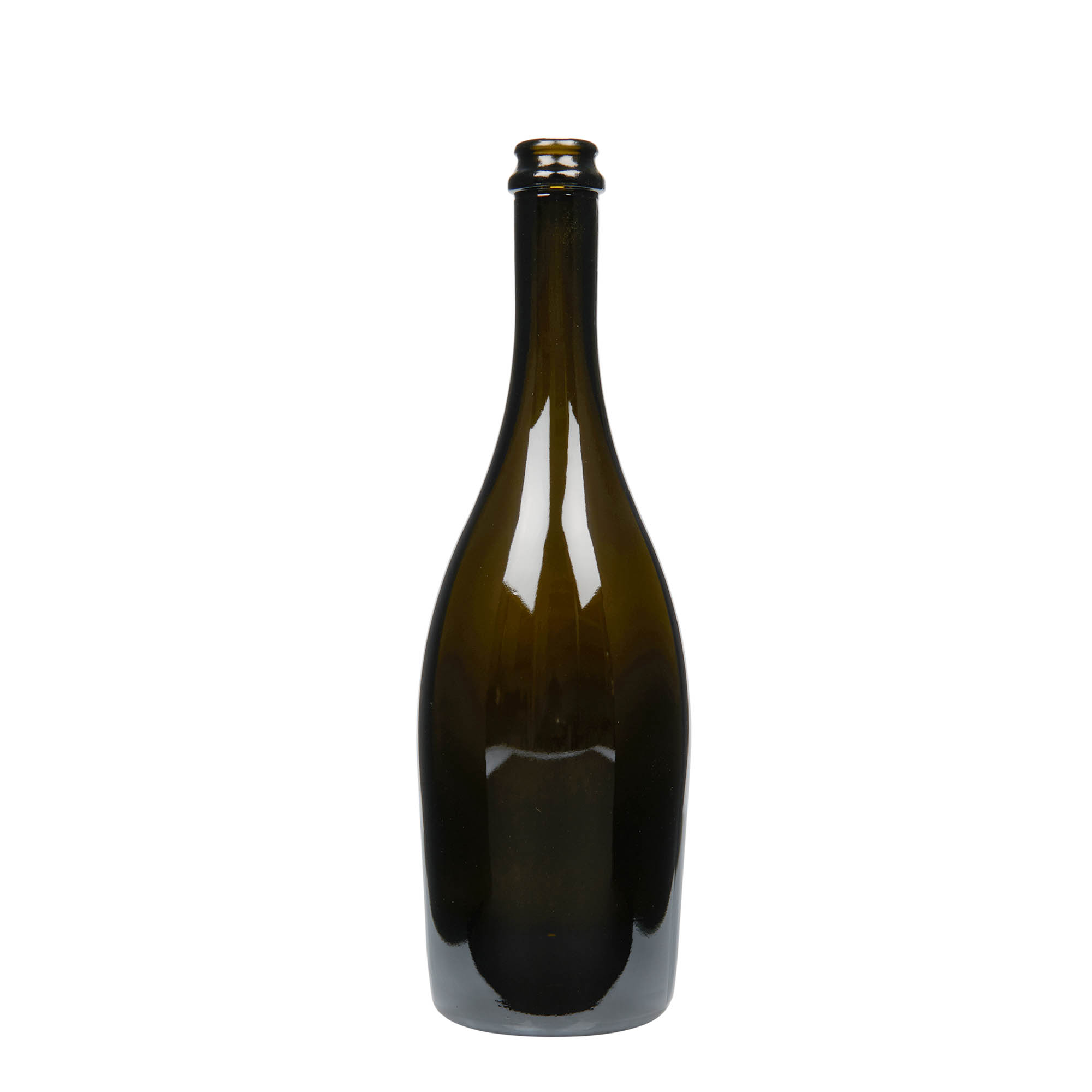 750 ml boca šampanjca 'Carmen', staklo, antikno zeleno, otvor: krunski čep 750 ml boca šampanjca 'Carmen', staklo, antikno zeleno, otvor: krunski čep