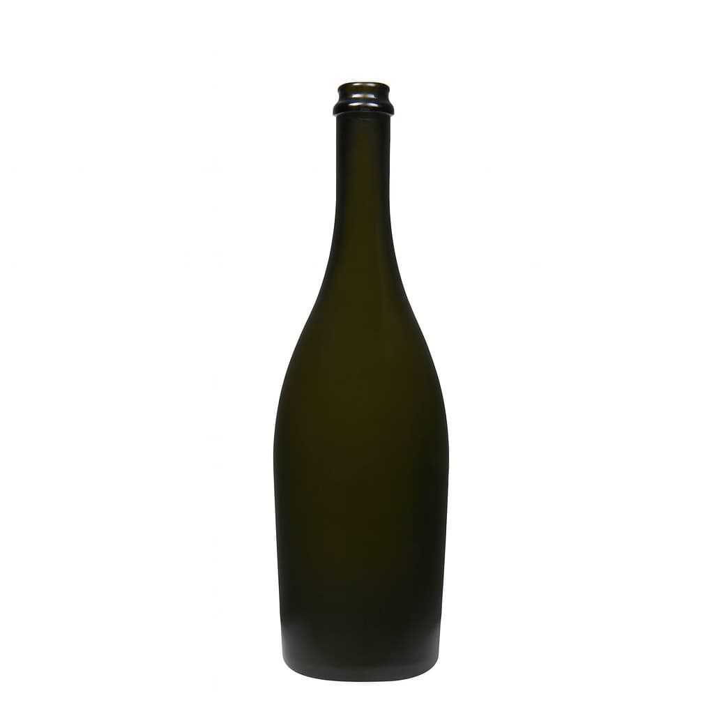750 ml boca šampanjca „Carmen“, staklo, antikno zeleno, otvor: krunski čep