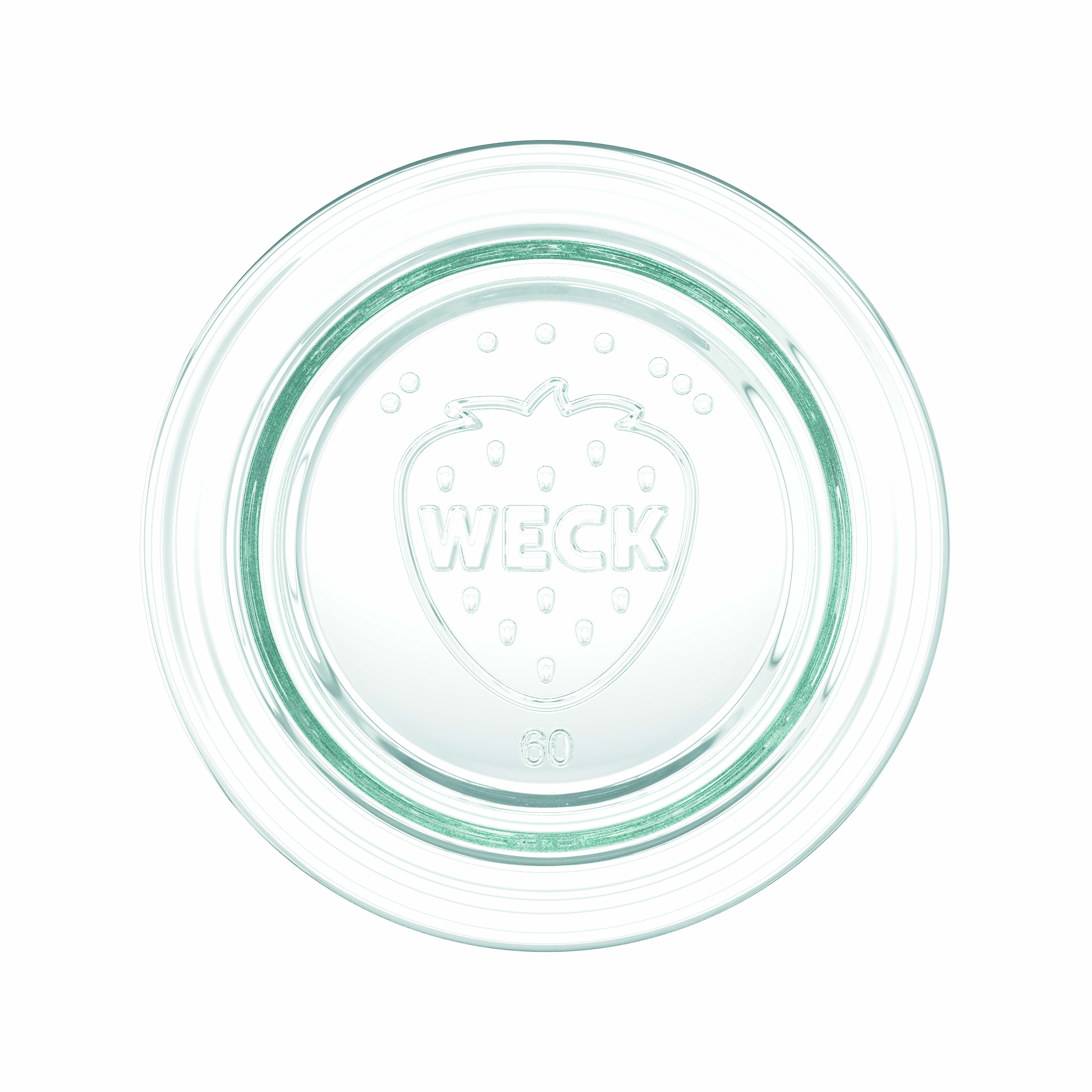 12x 50 ml WECK staklenka za preokretanje sa staklenim poklopcem RR 60