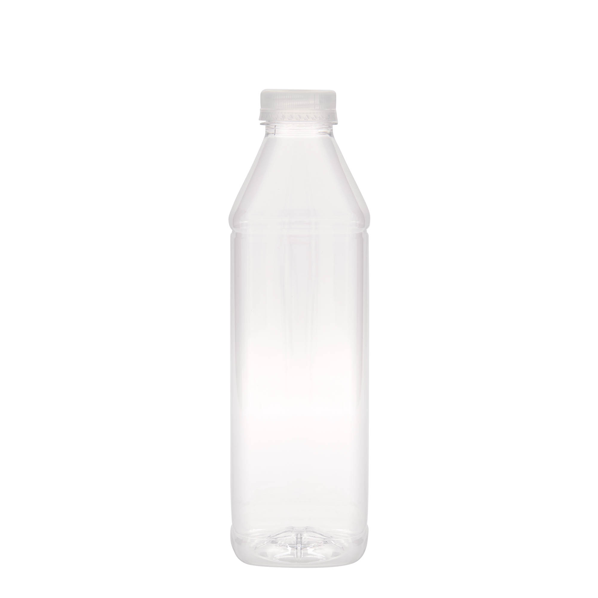 1.000 ml PET-boca 'Milk and Juice Carré', kvadratna, plastika, grlo: 38 mm