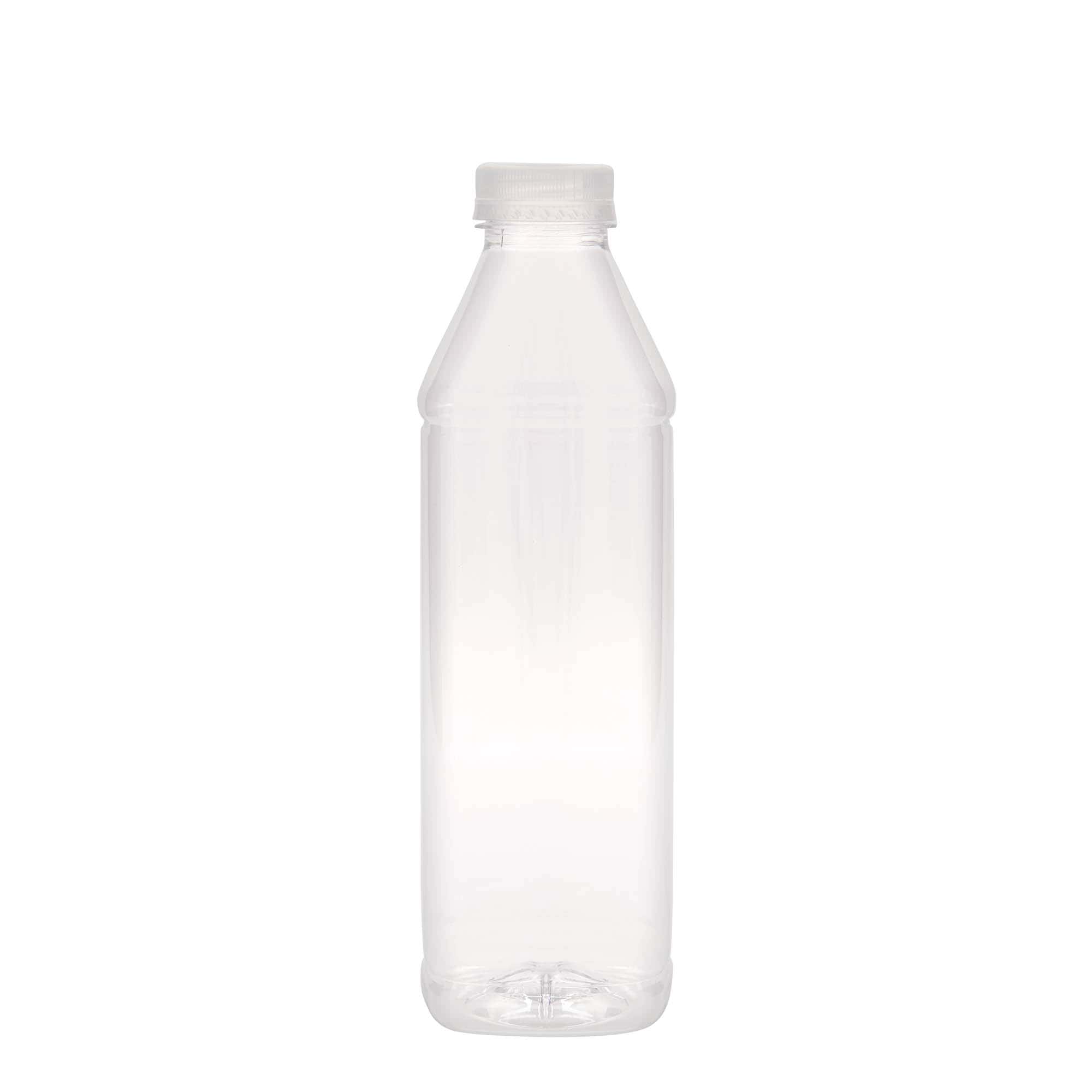 1.000 ml PET-boca 'Milk and Juice Carré', kvadratna, plastika, grlo: 38 mm