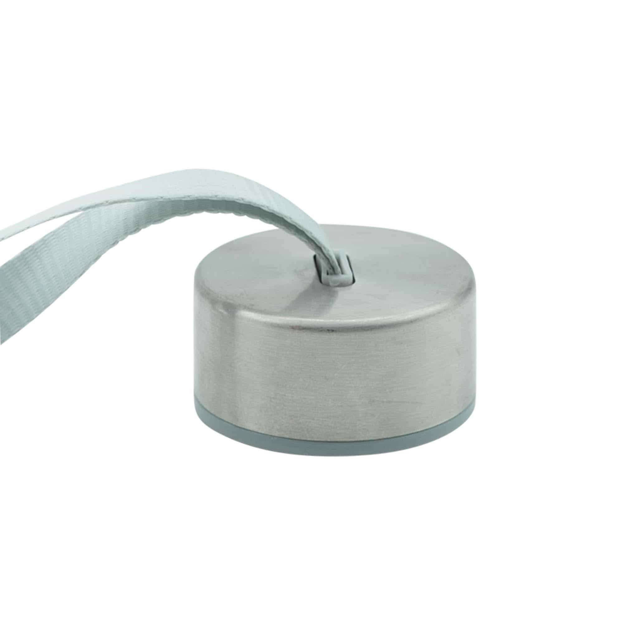 Navojni poklopac 'Perseus' sa trakom, metal, srebrni Navojni poklopac 'Perseus' sa trakom, metal, srebrni