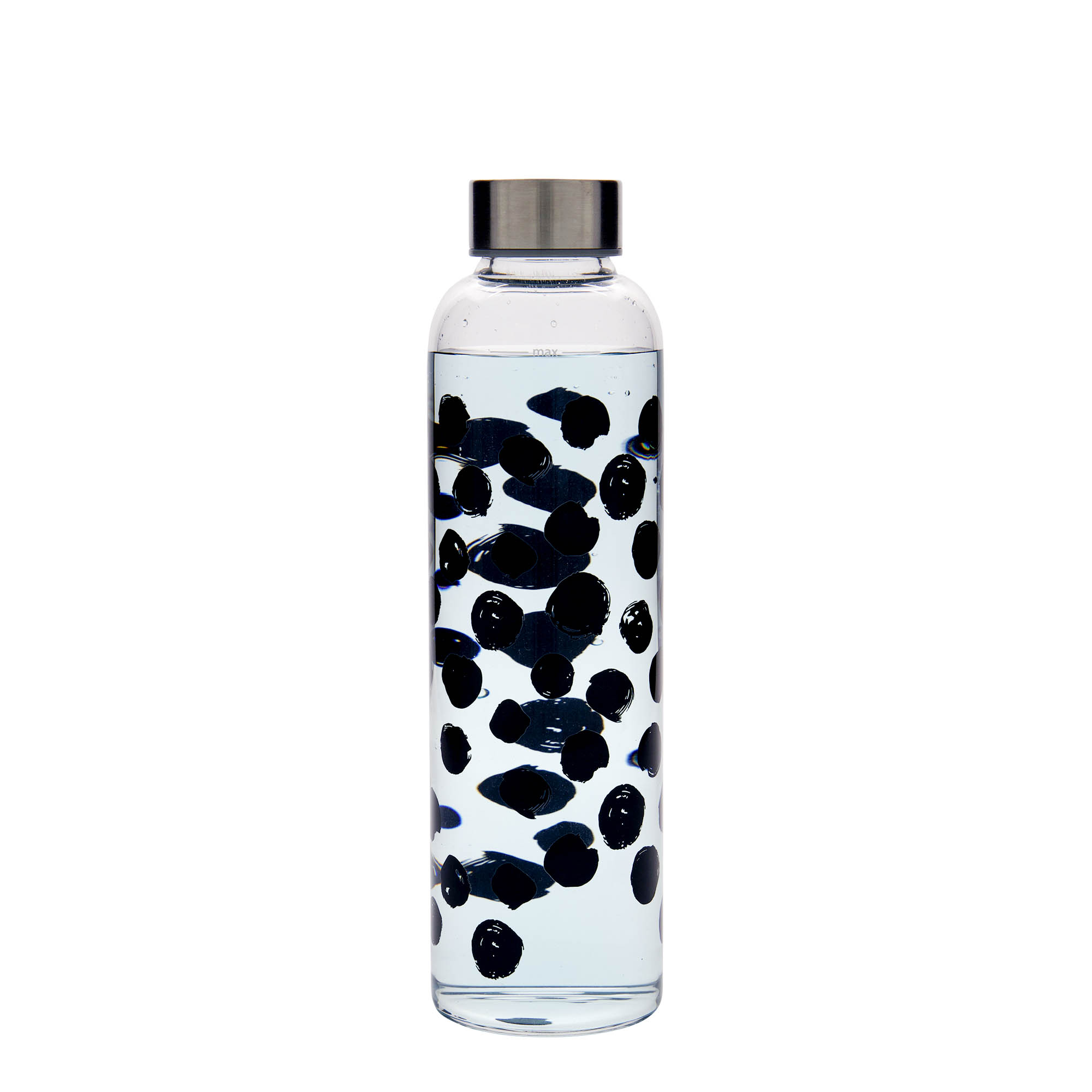 Flaša za piće 500 ml 'Perseus', motiv: Crne tačke, otvor: Navojni zatvarač
