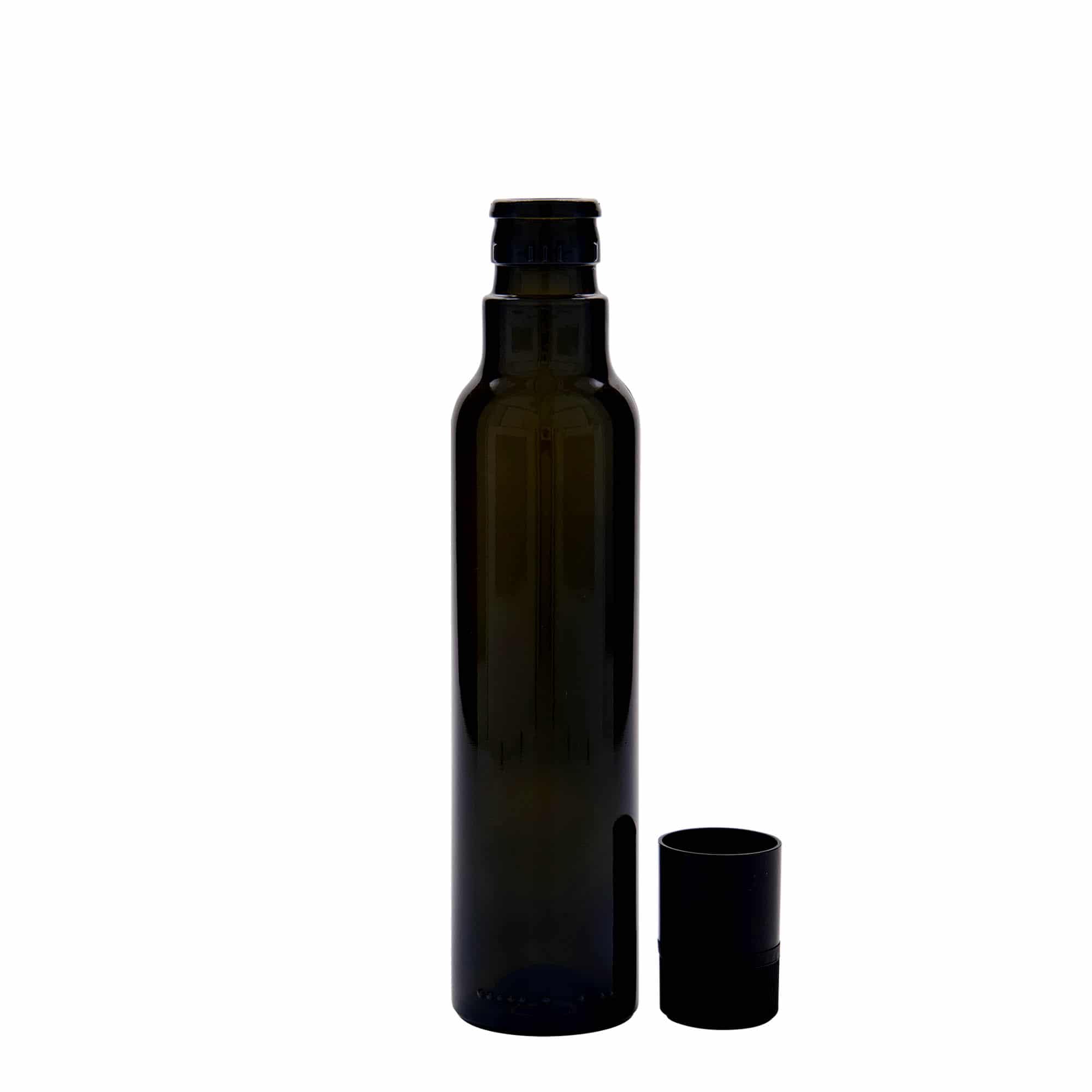 Flaša za sirće/ulje 250 ml 'Willy New', staklo, antikno zelena, otvor: DOP