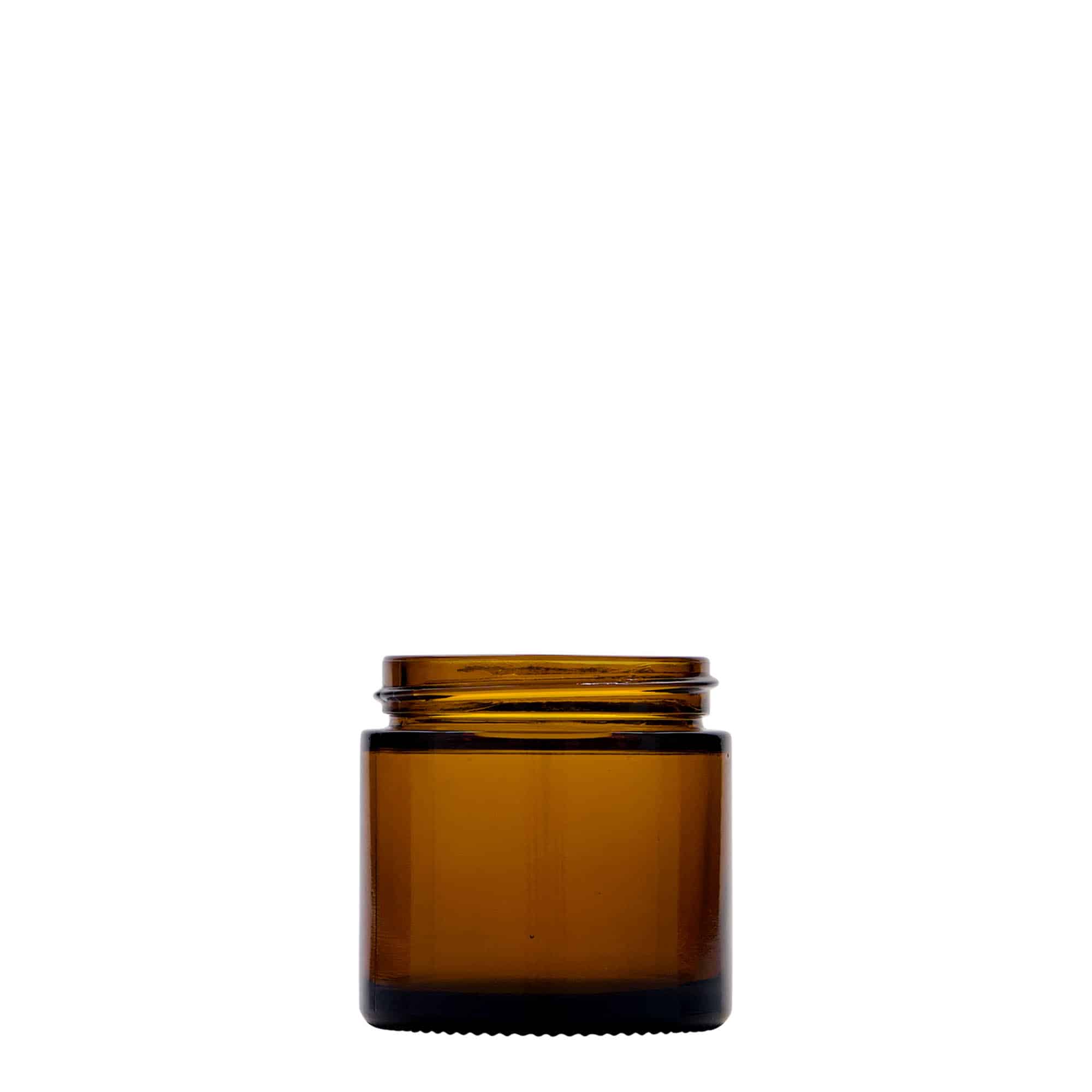 Teglica 60 ml 'Brown Line', staklo, smeđa, otvor: Navojni zatvarač Teglica 60 ml 'Brown Line', staklo, smeđa, otvor: Navojni zatvarač