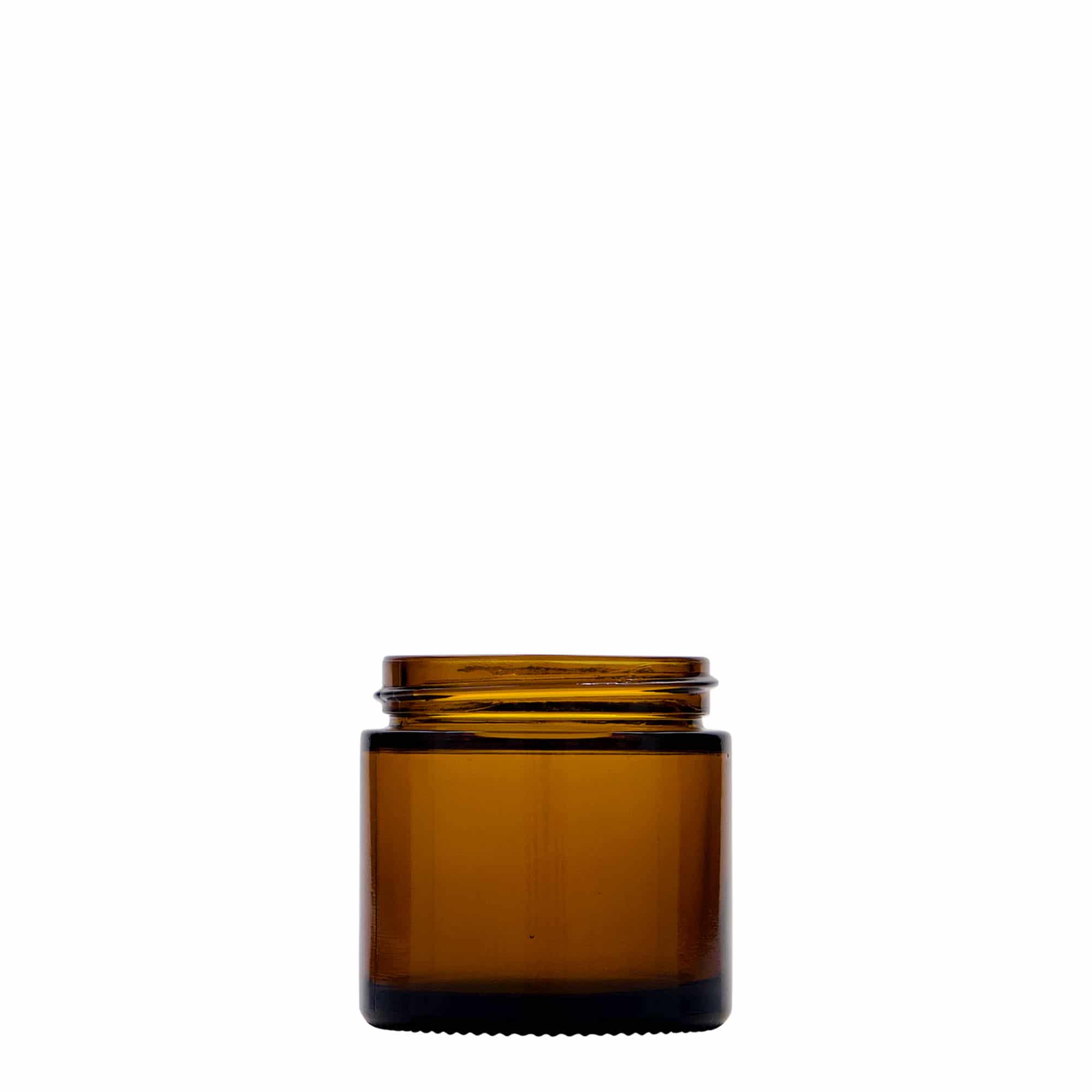 60 ml tegla 'Brown Line', staklo, smeđa, otvor: navojni poklopac