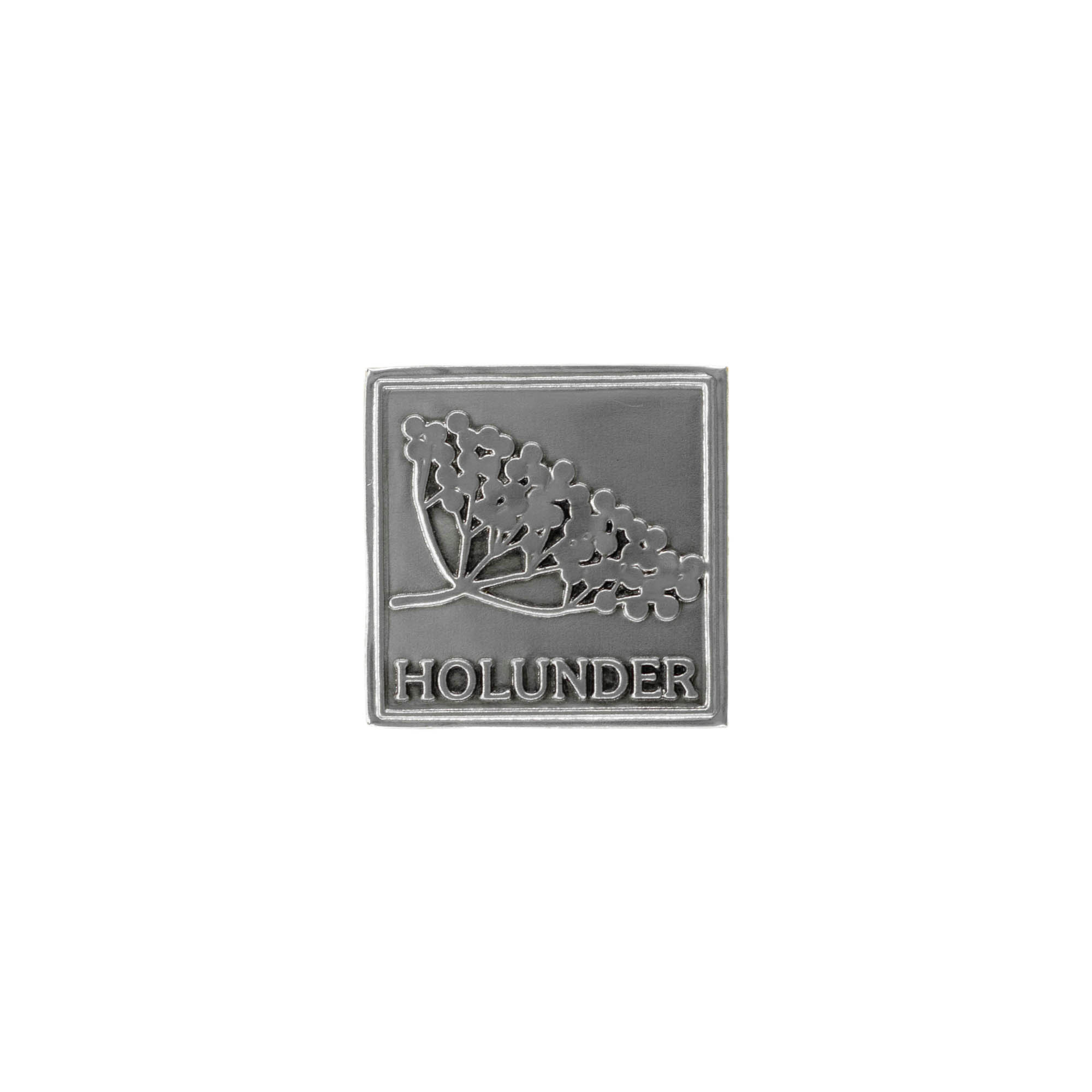 Cink etiketa 'Holunder', kvadratna, metal, srebrna Cink etiketa 'Holunder', kvadratna, metal, srebrna