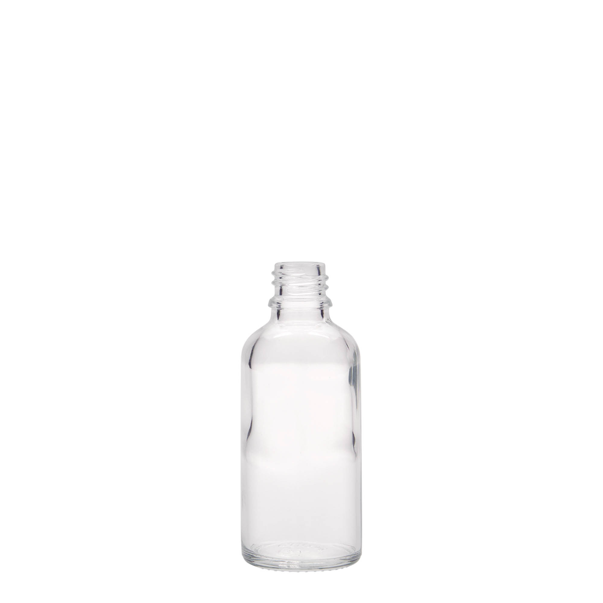 50 ml medicinska bočica, staklo, grlo: DIN 18