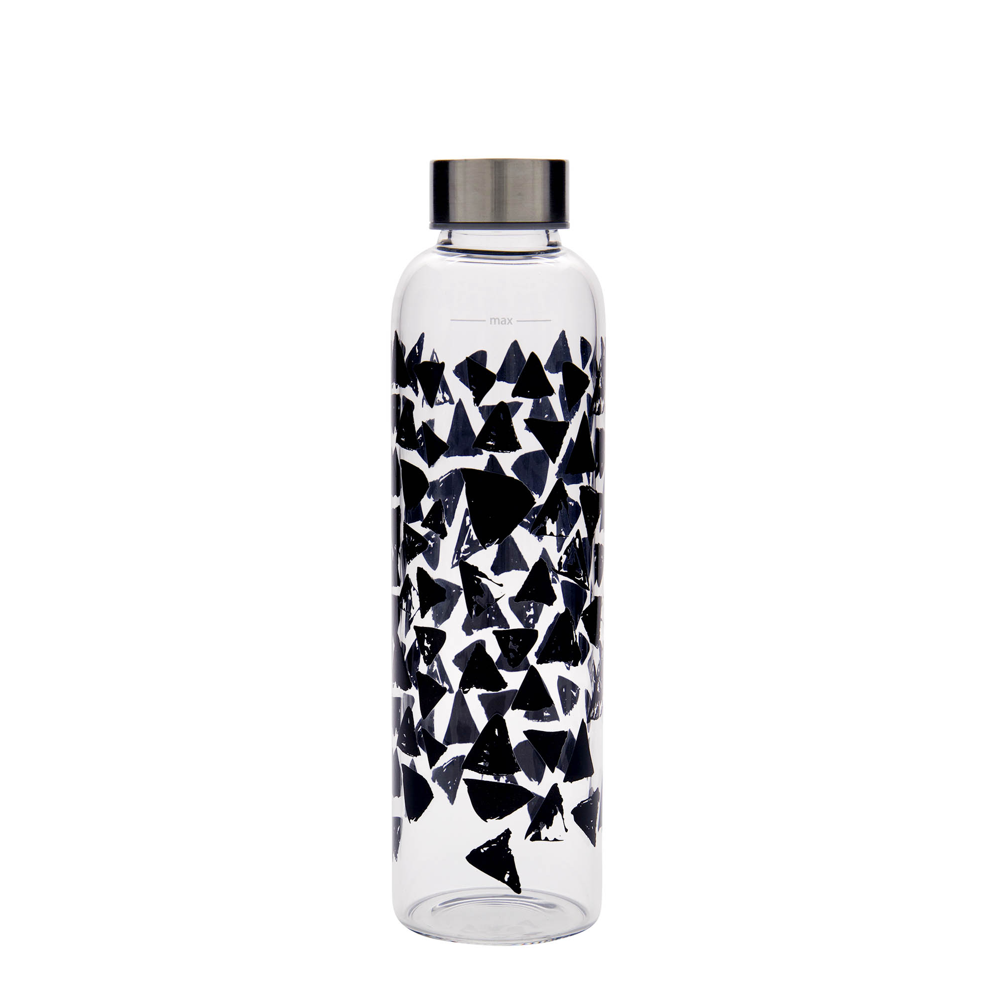 500 ml boca za piće „Perseus - Crni trouglovi“, otvor: navojni zatvarač