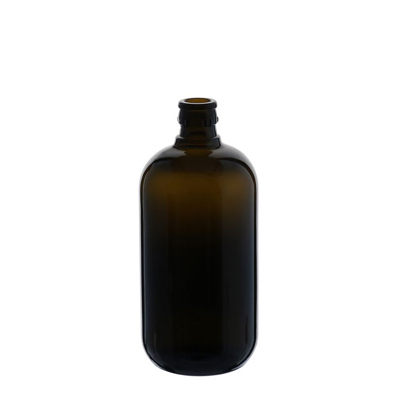 750 ml boca za sirće/ulje 'Biolio', staklo, antikno zelena, grlo: DOP