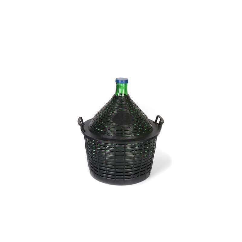 Demižon 20 l sa uskim vratom, staklo, zelena, otvor: Klizni poklopac Demižon 20 l sa uskim vratom, staklo, zelena, otvor: Klizni poklopac