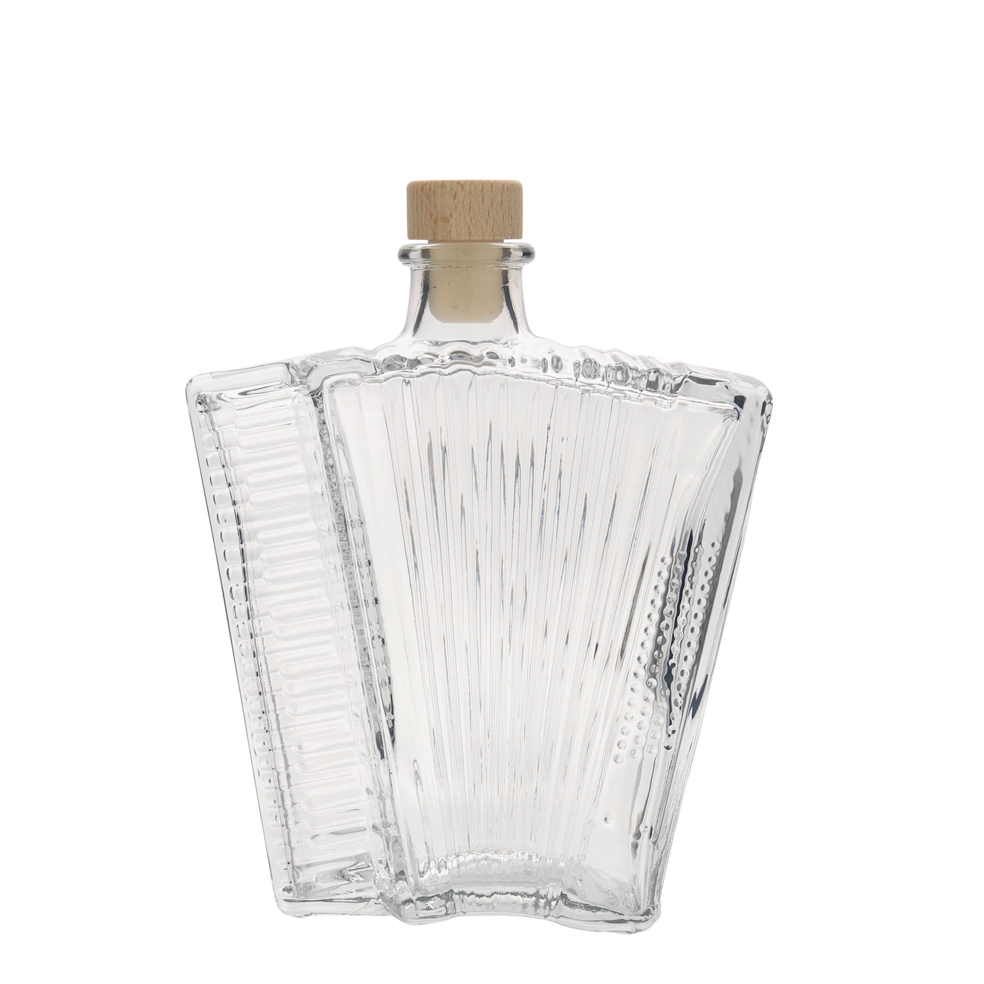 500 ml staklena boca 'Akkordeon', grlo: pluta 500 ml staklena boca 'Akkordeon', grlo: pluta