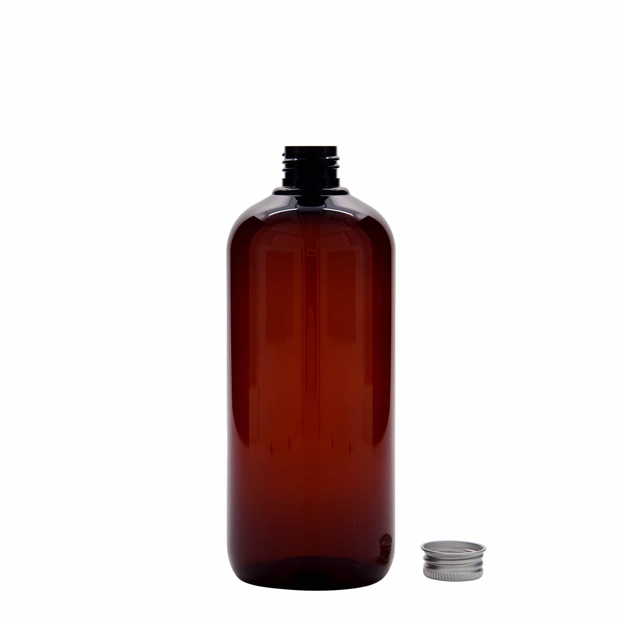 Reciklirajuća plastična flaša 500 ml 'Victor's Best', PCR, smeđa, otvor: GPI 24/410