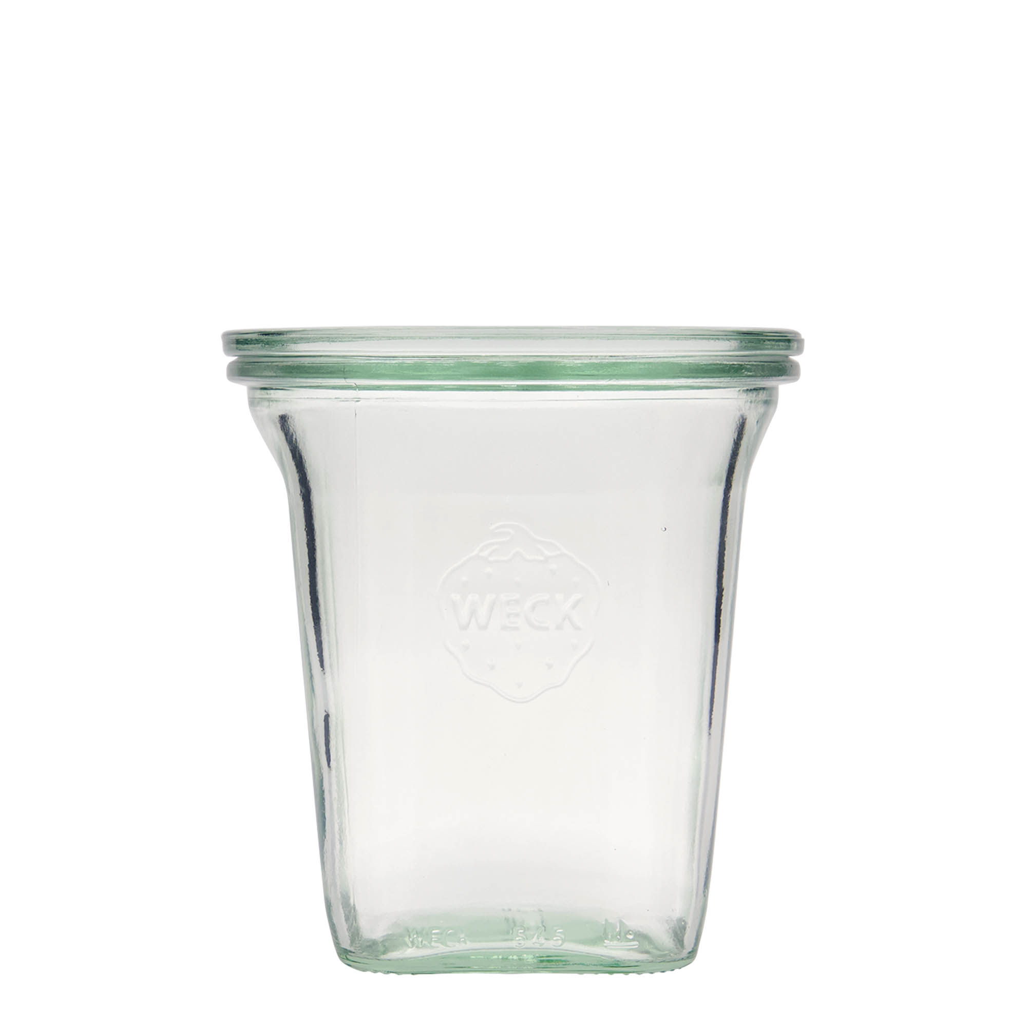 545 ml WECK-Quadro staklenka, kvadratna, otvor: okrugli rub
