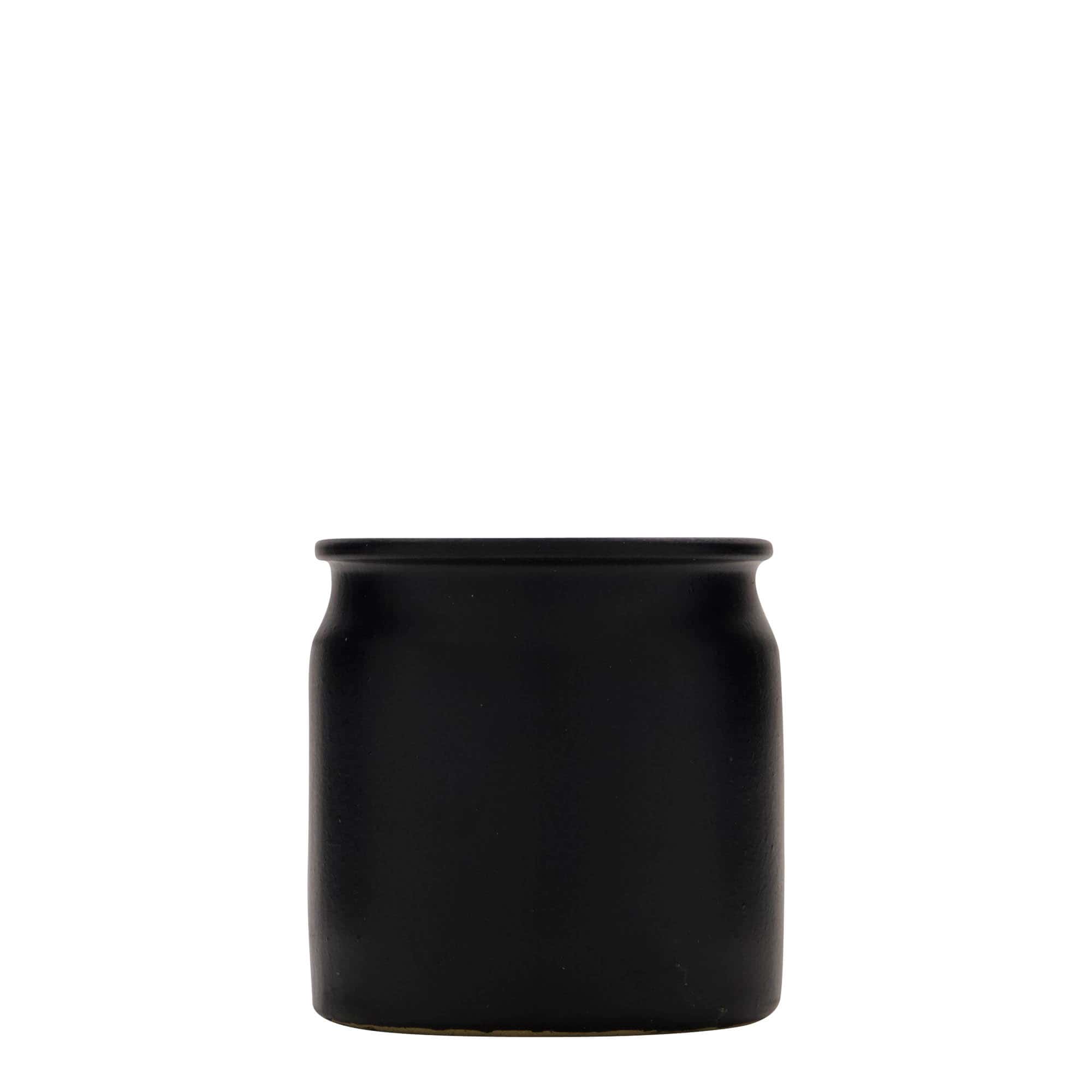 Keramička posuda 160 ml, keramika, crna, otvor: Pluto