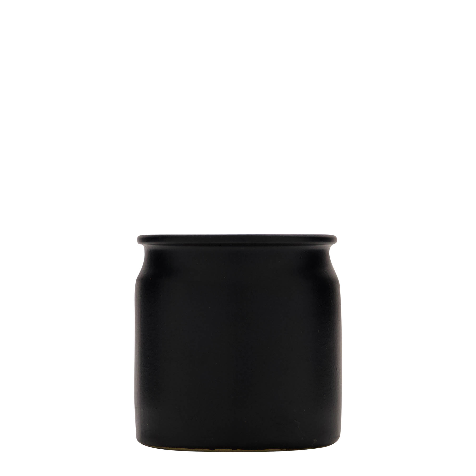 160 ml lonac od kamene keramike, keramika, crna, otvor: pluta