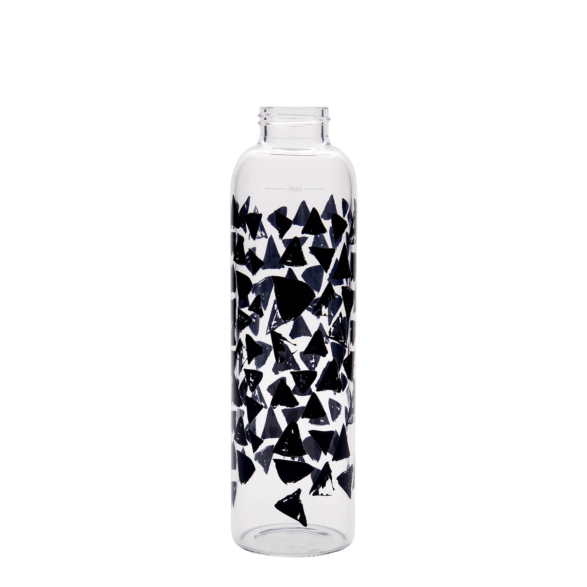 500 ml boca za piće „Perseus - Crni trouglovi“, otvor: navojni zatvarač