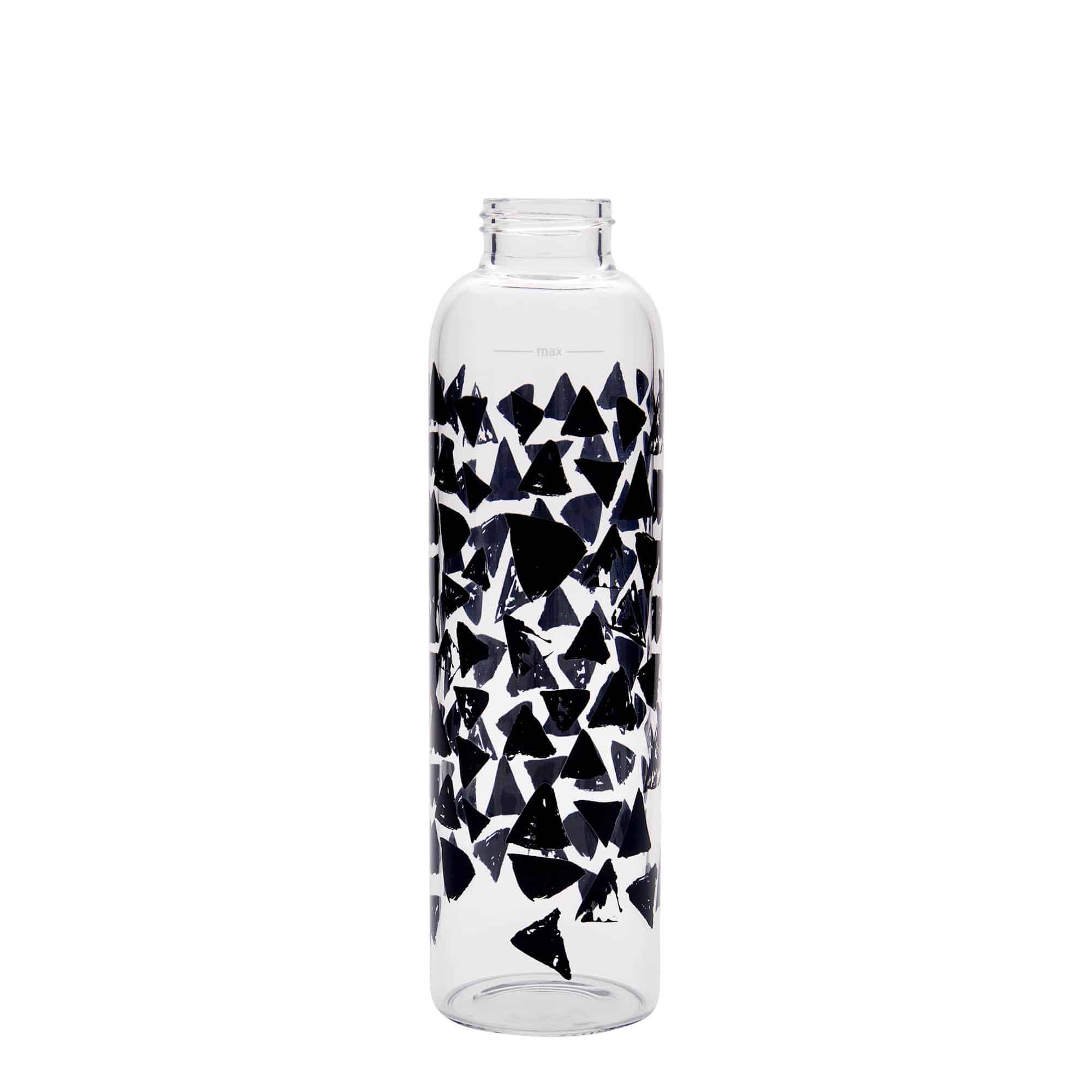 500 ml boca za piće 'Perseus - Crni trouglovi', otvor: navojni zatvarač