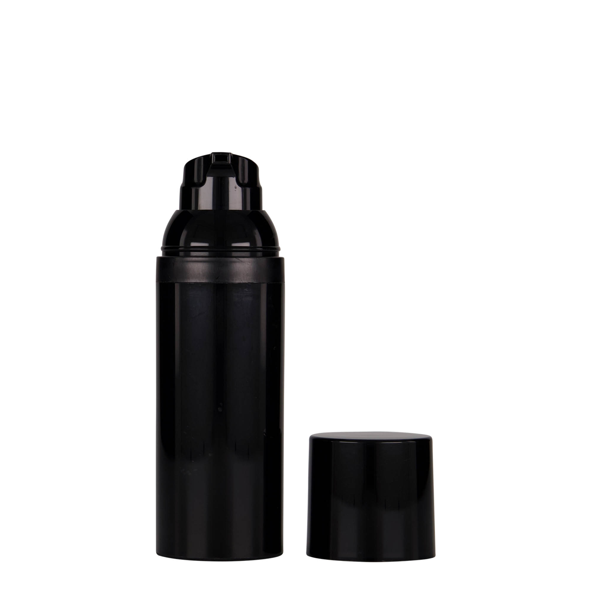 50 ml Airless dozirnik „Mezzo“, PP-plastika, crni