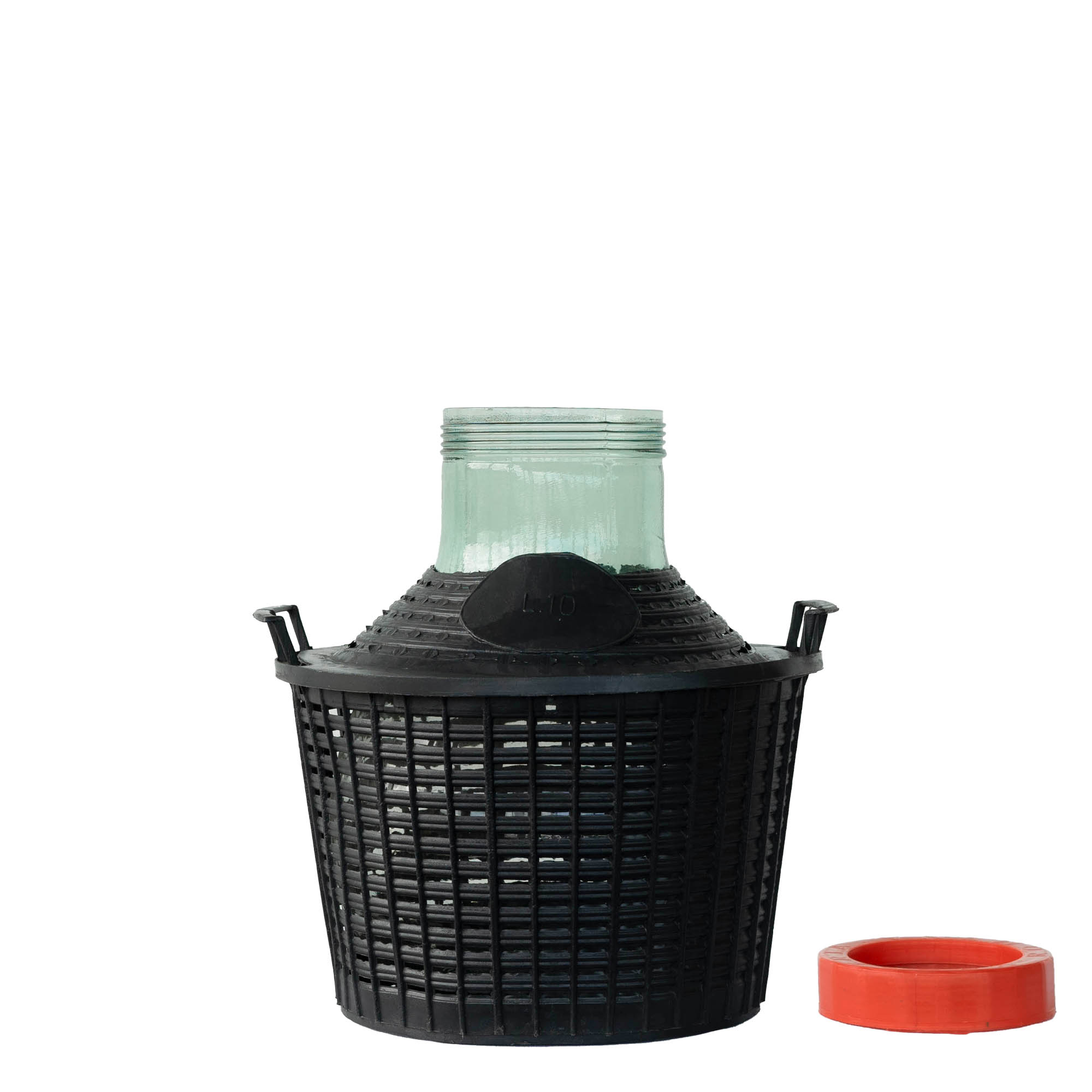 10 l boca balon širokog grla, staklo, otvor: navojni zatvarač