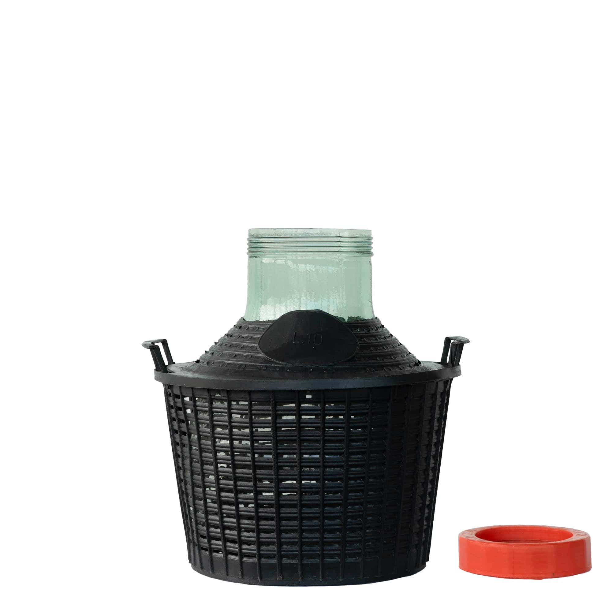 10 l boca balon širokog grla, staklo, otvor: navojni zatvarač